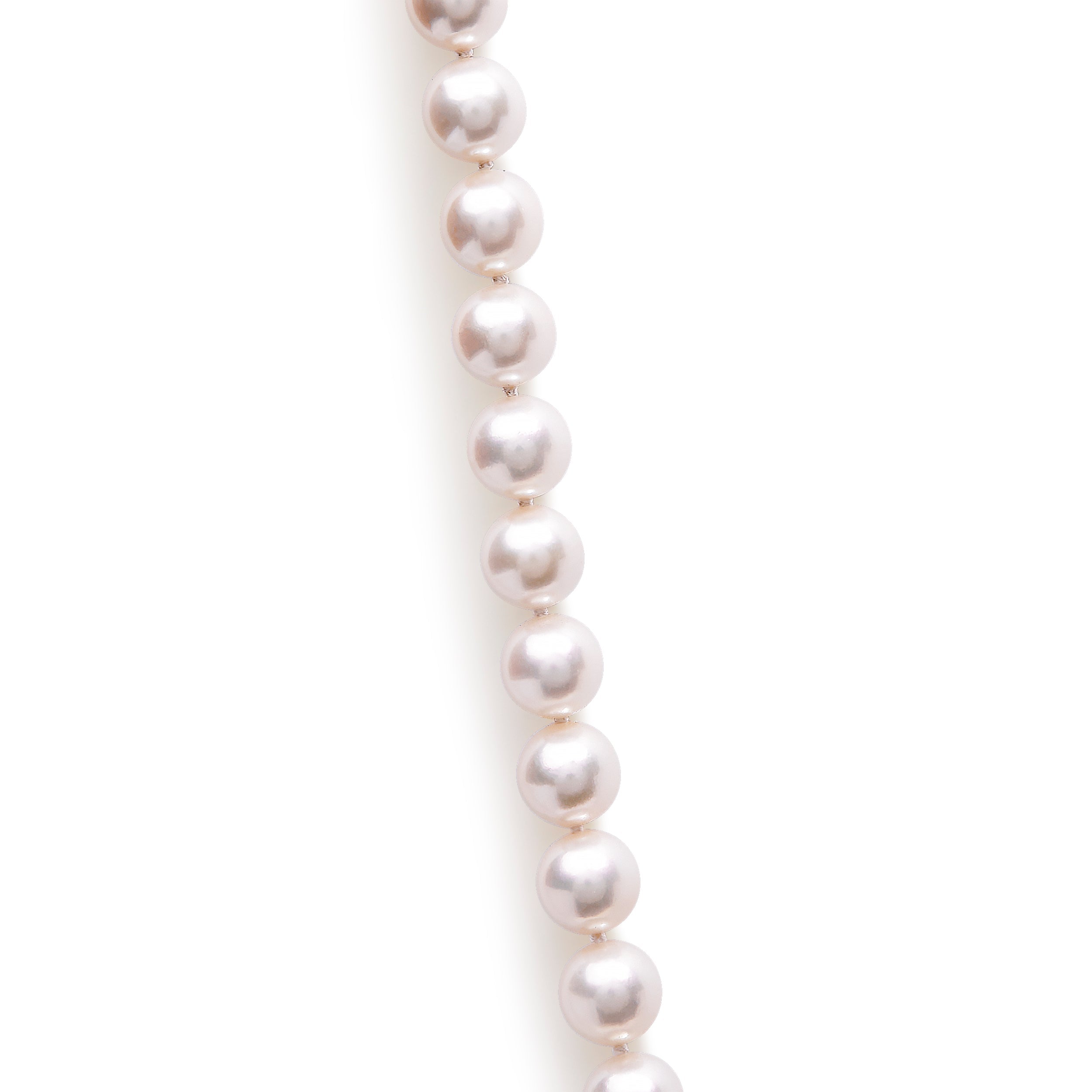 14K Yellow Gold 8.0x8.5mm Akoya Pearl Strand Necklace on sale at MyriadMart