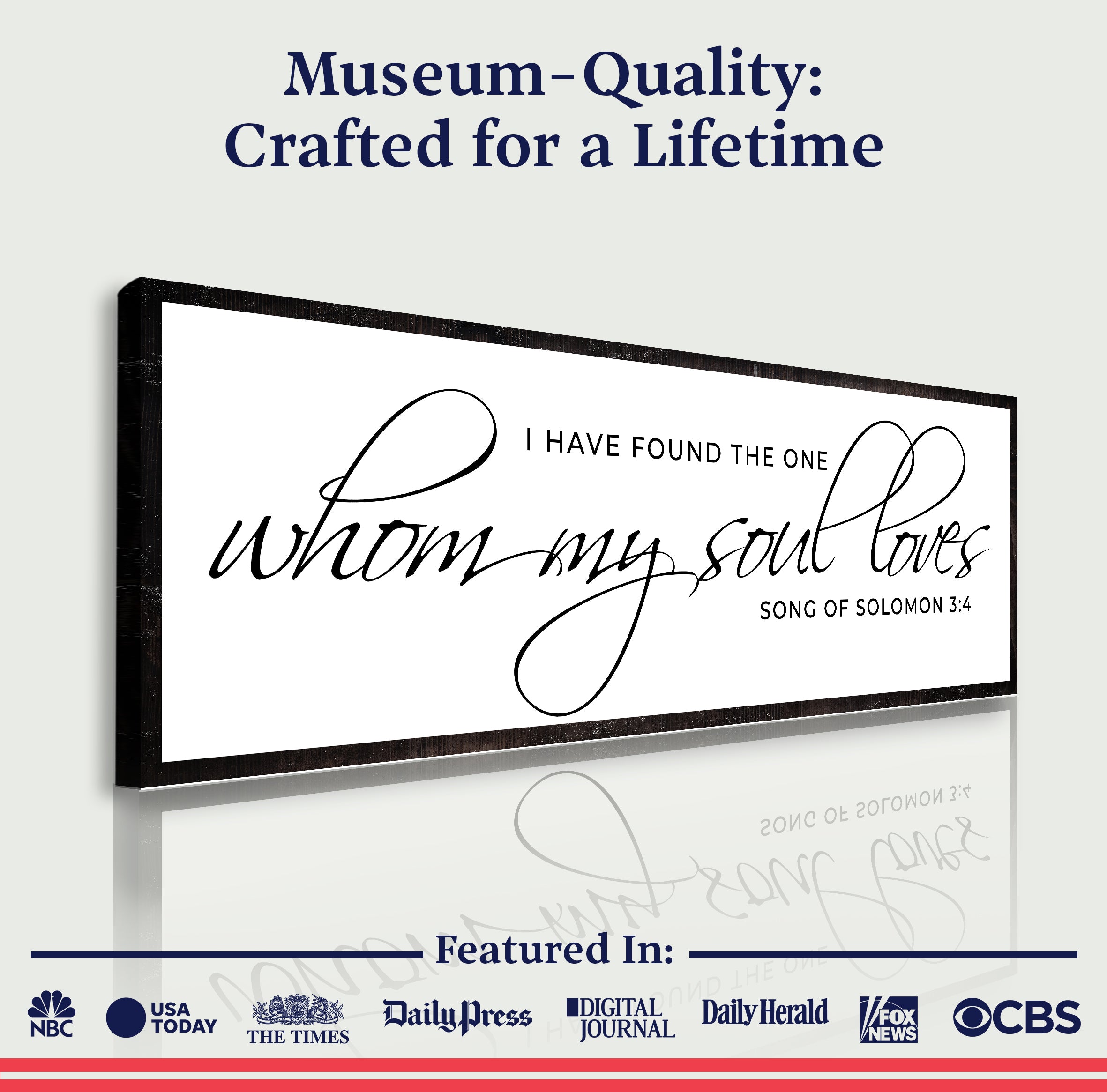 Song Of Solomon 3:4 - I Have Found The One Sign IV on sale at MyriadMart