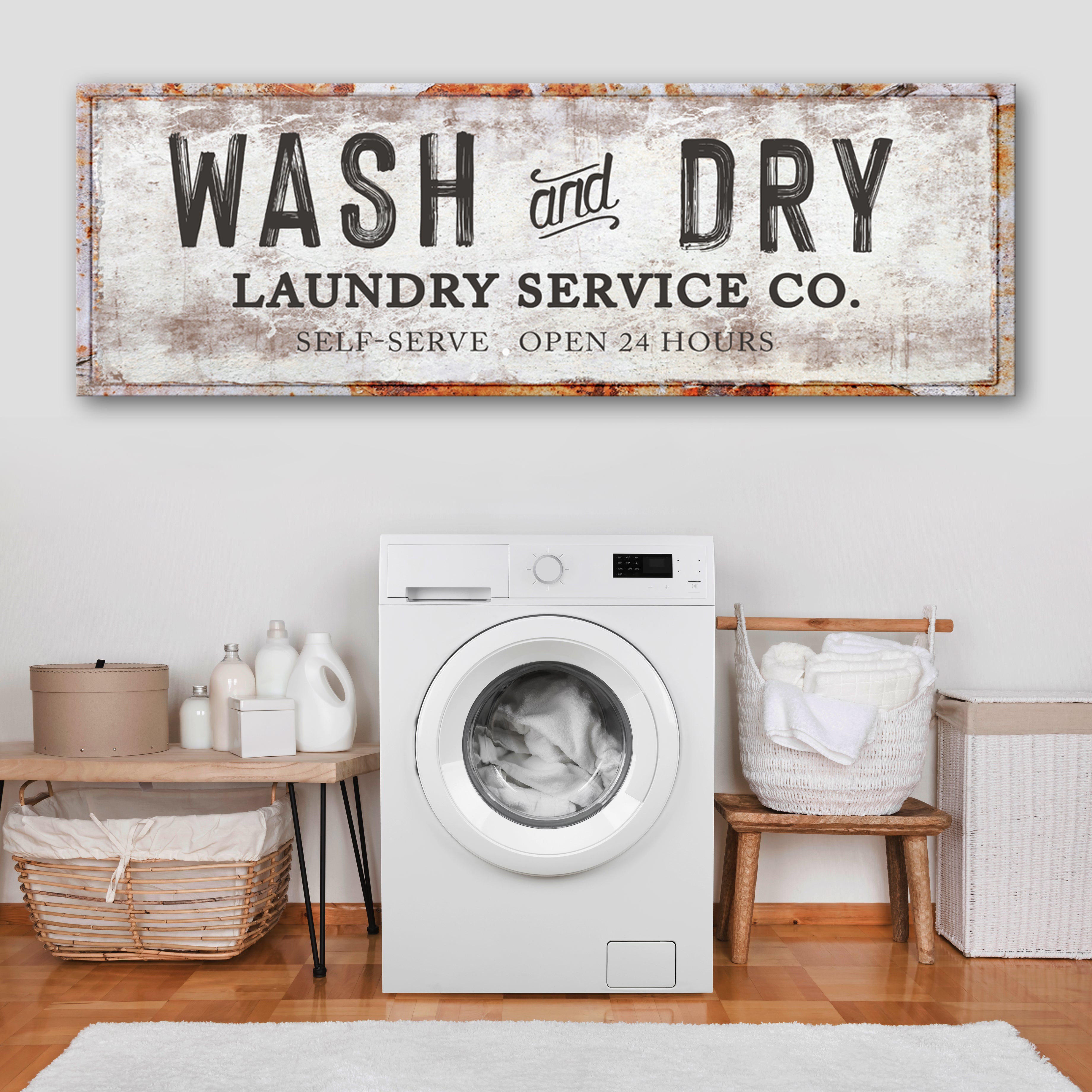 Wash And Dry Laundry Service Co Sign on sale at MyriadMart