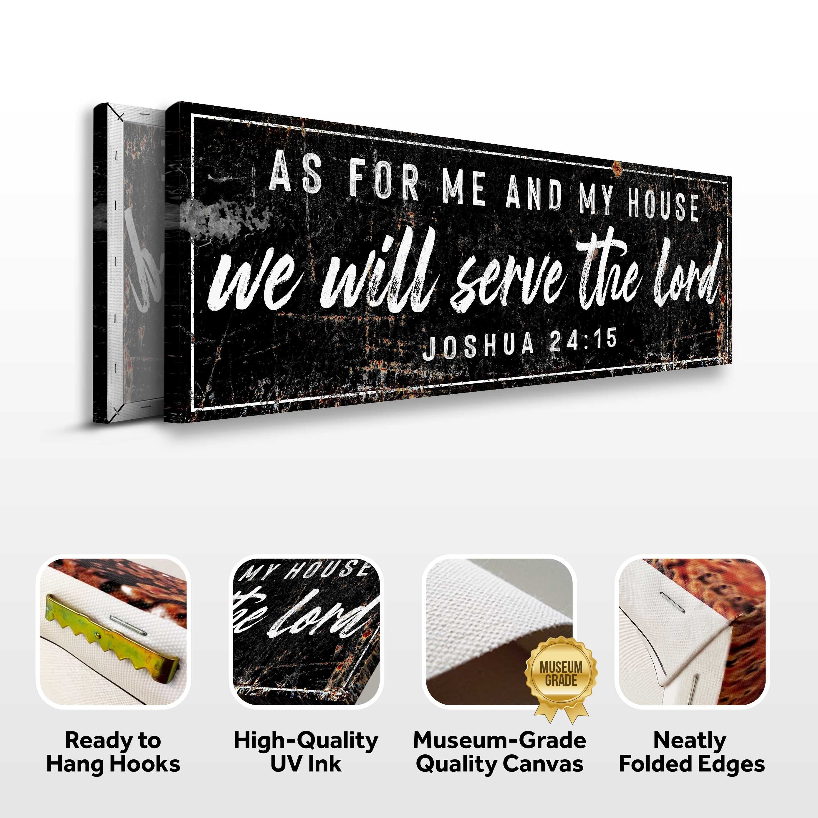 Joshua 24:15 - We Will Serve The Lord Sign VI on sale at MyriadMart