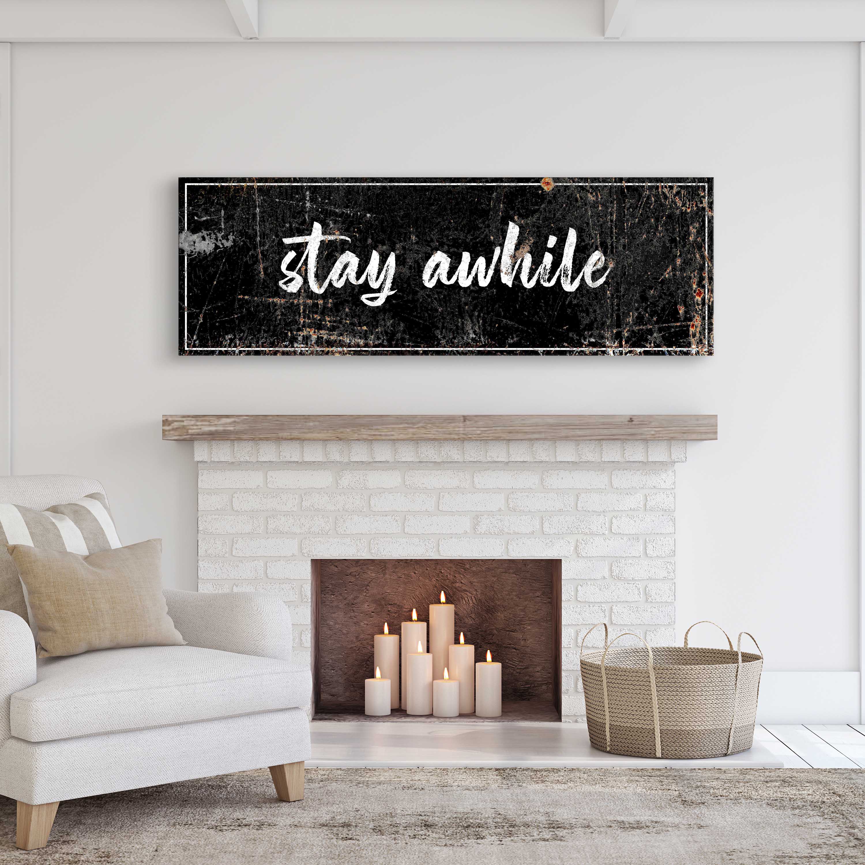 Stay Awhile Sign on sale at MyriadMart