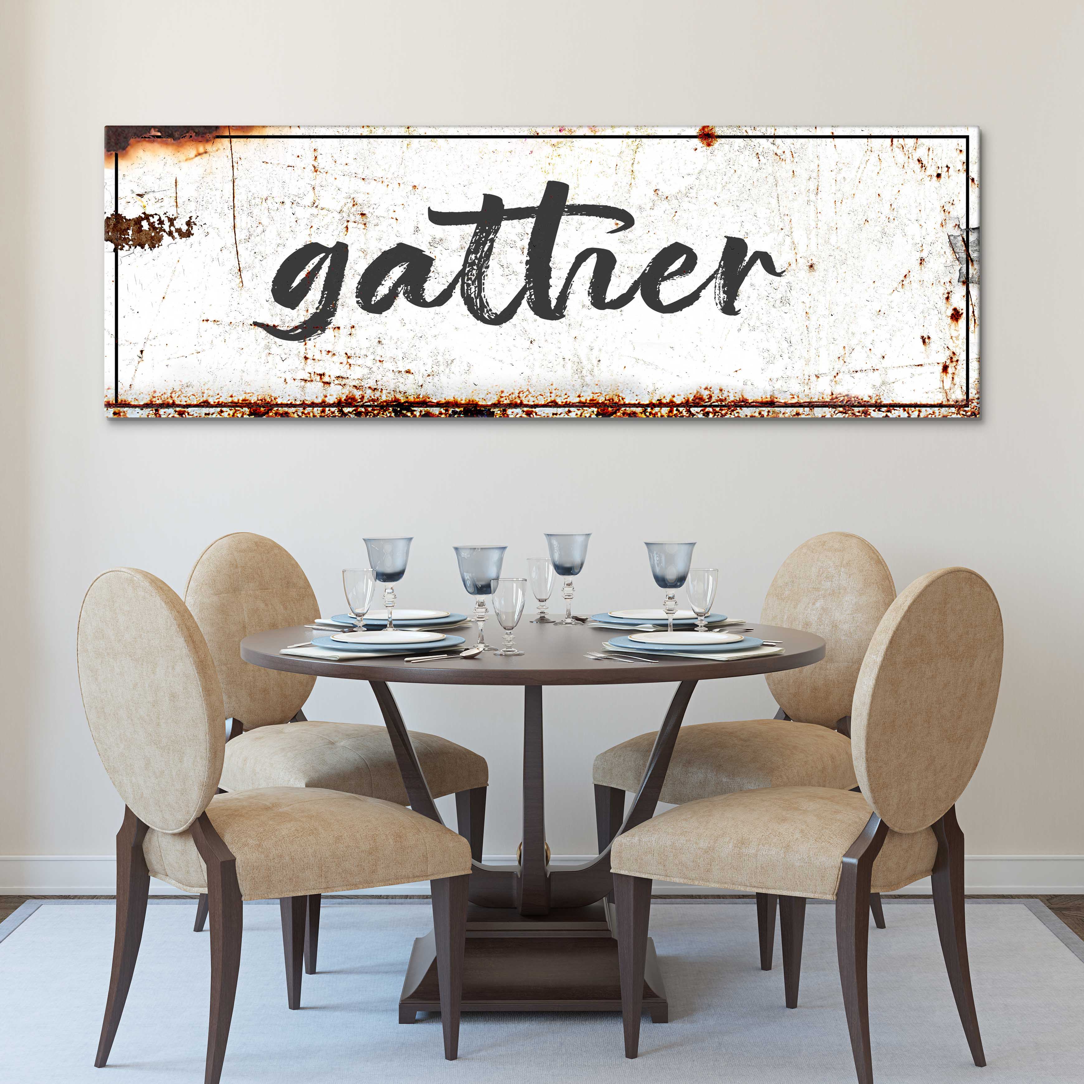 Gather Rustic Sign on sale at MyriadMart