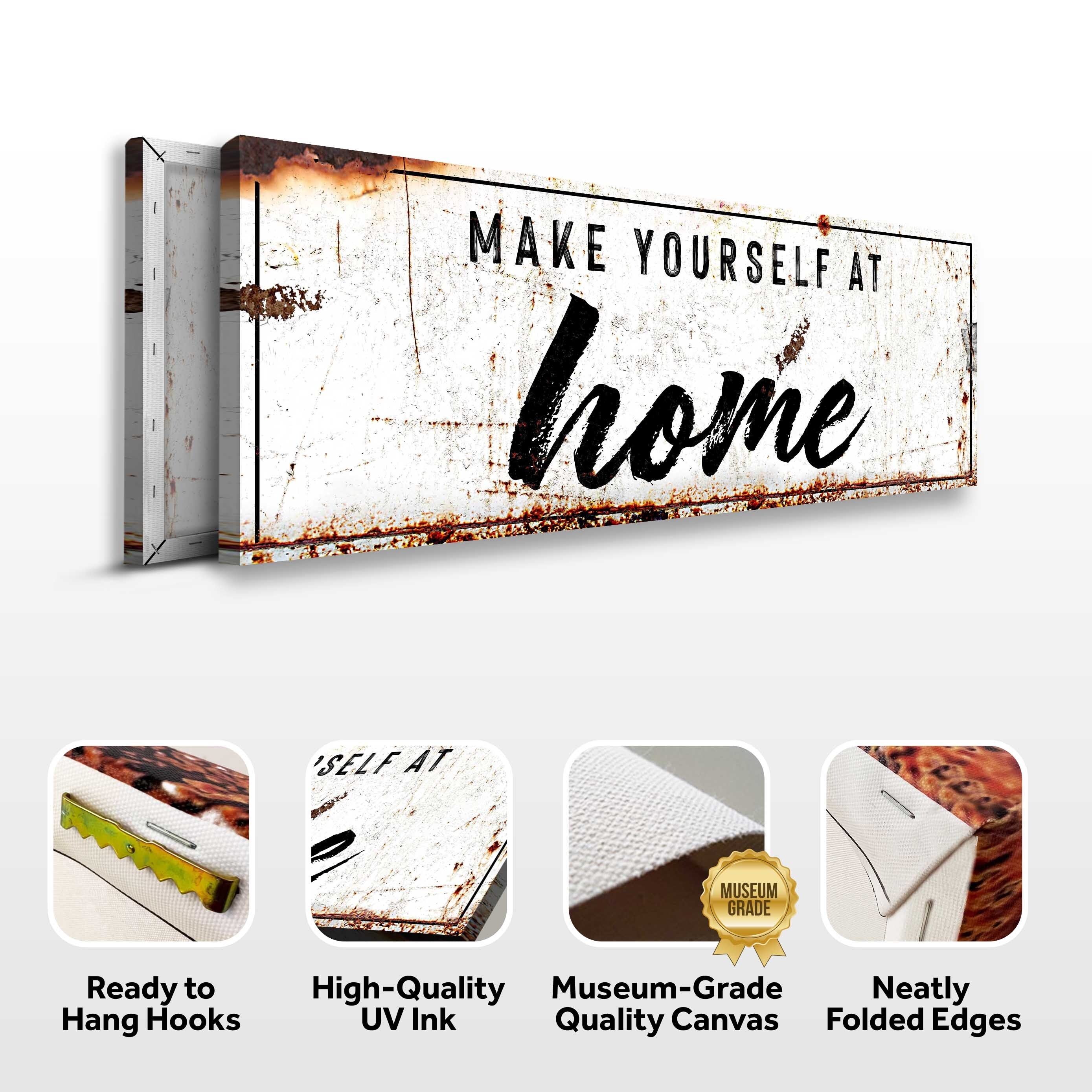 Make Yourself At Home Rustic Sign on sale at MyriadMart