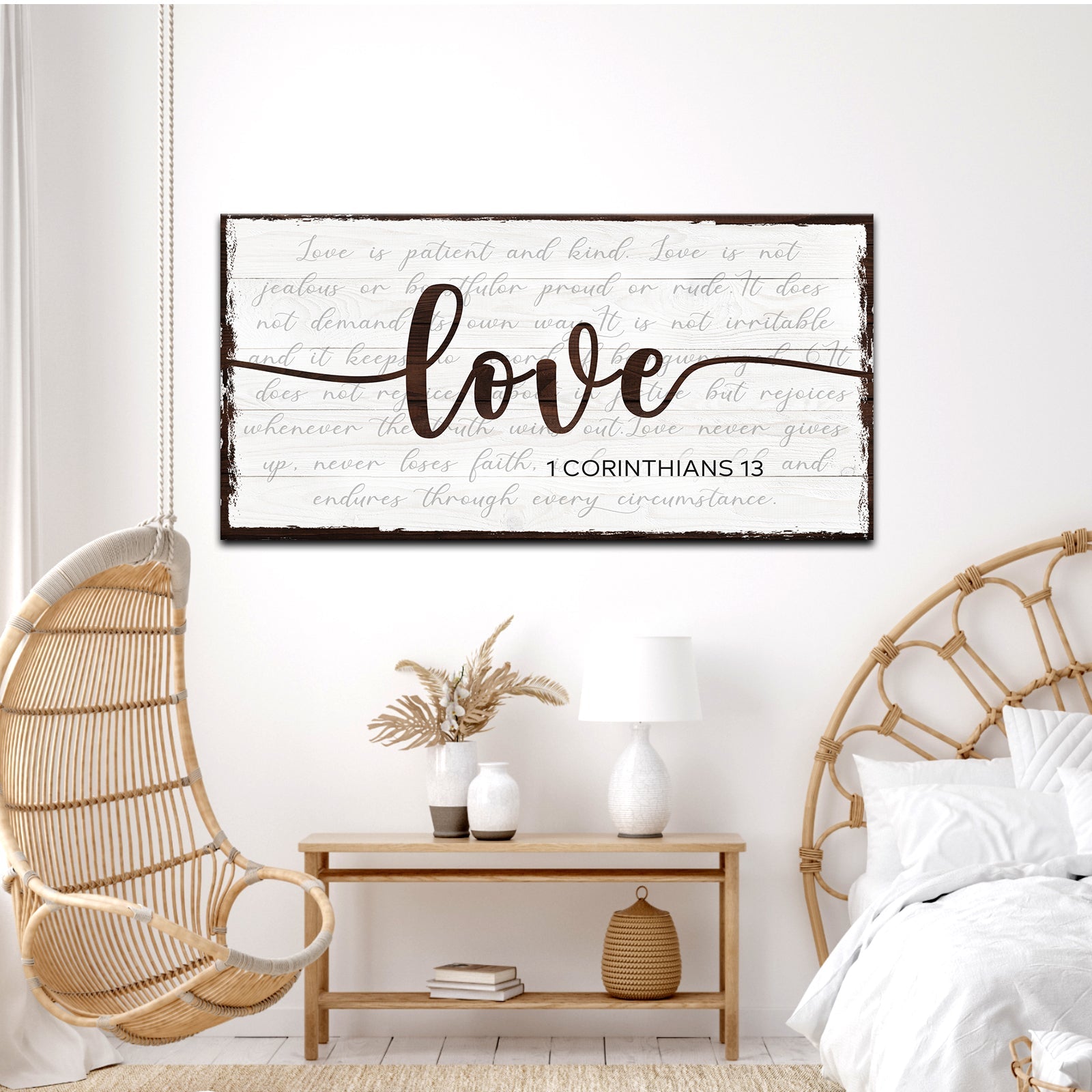 1 Corinthians 13 - Love Sign on sale at MyriadMart