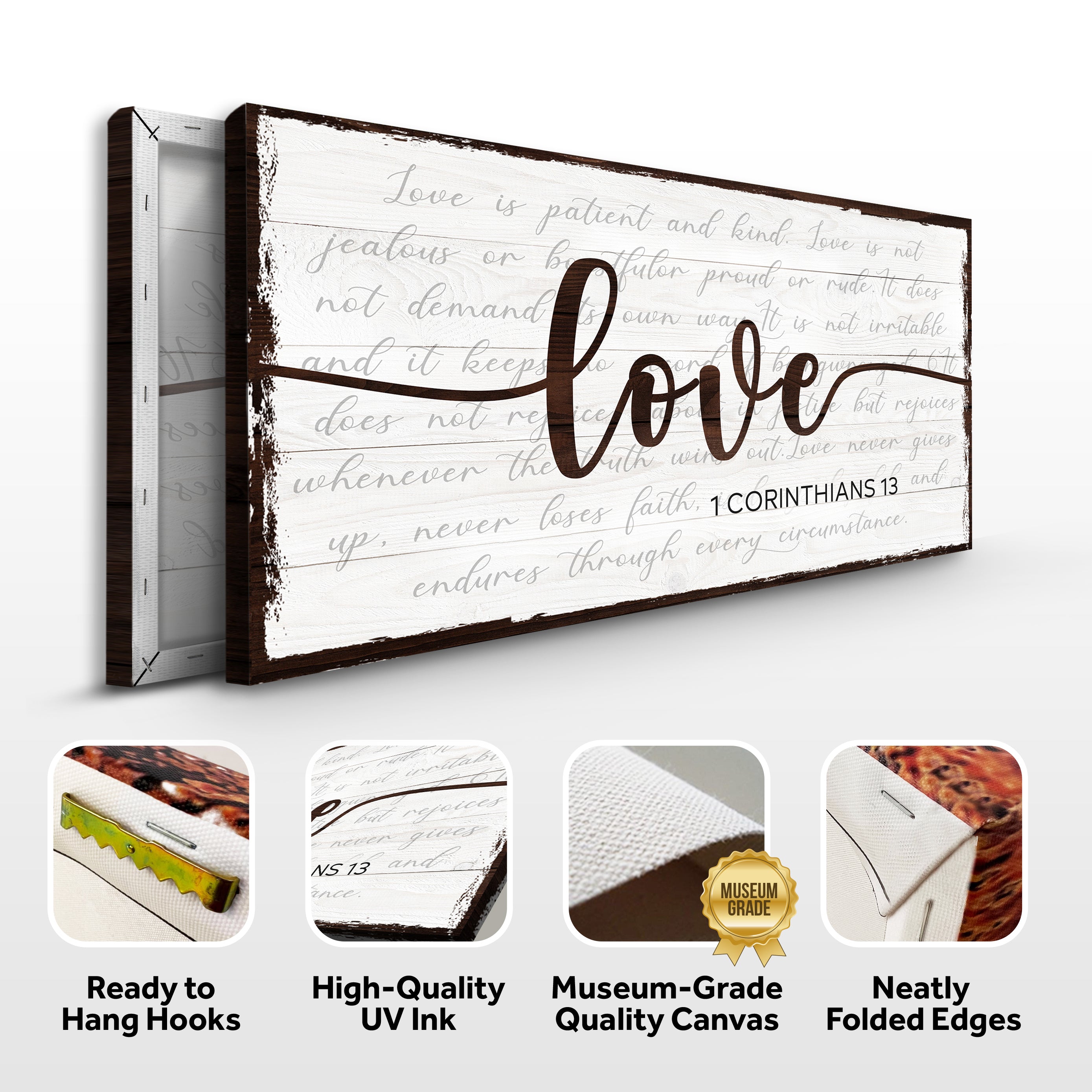 1 Corinthians 13 - Love Sign on sale at MyriadMart