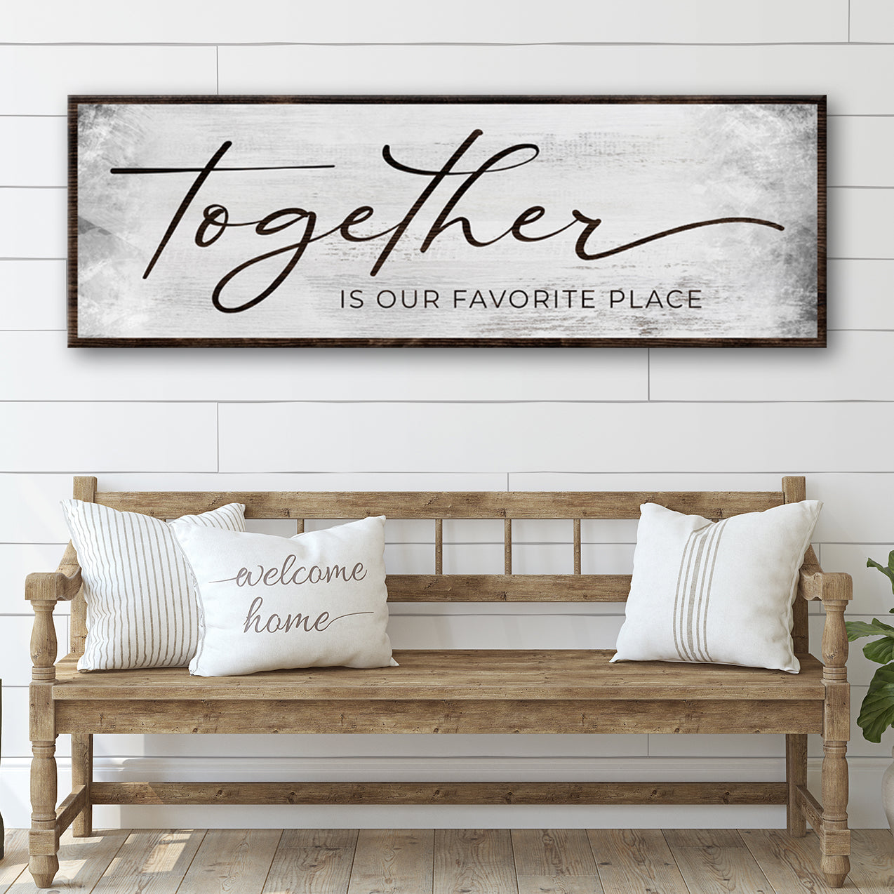 Together Is Our Favorite Place Sign on sale at MyriadMart