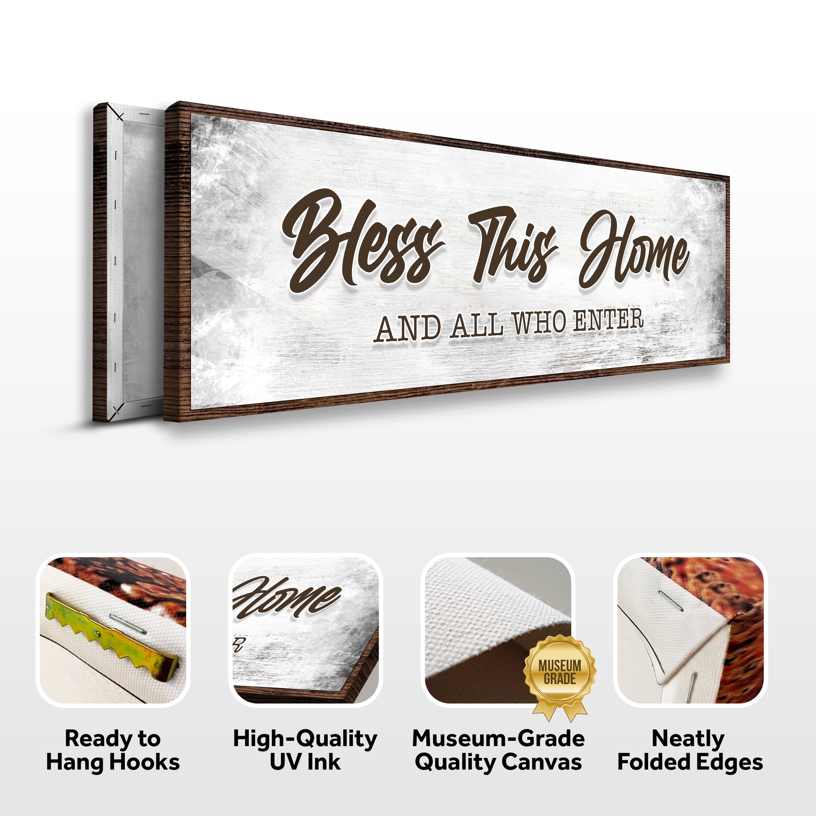 Bless This Home And All Who Enter Sign on sale at MyriadMart