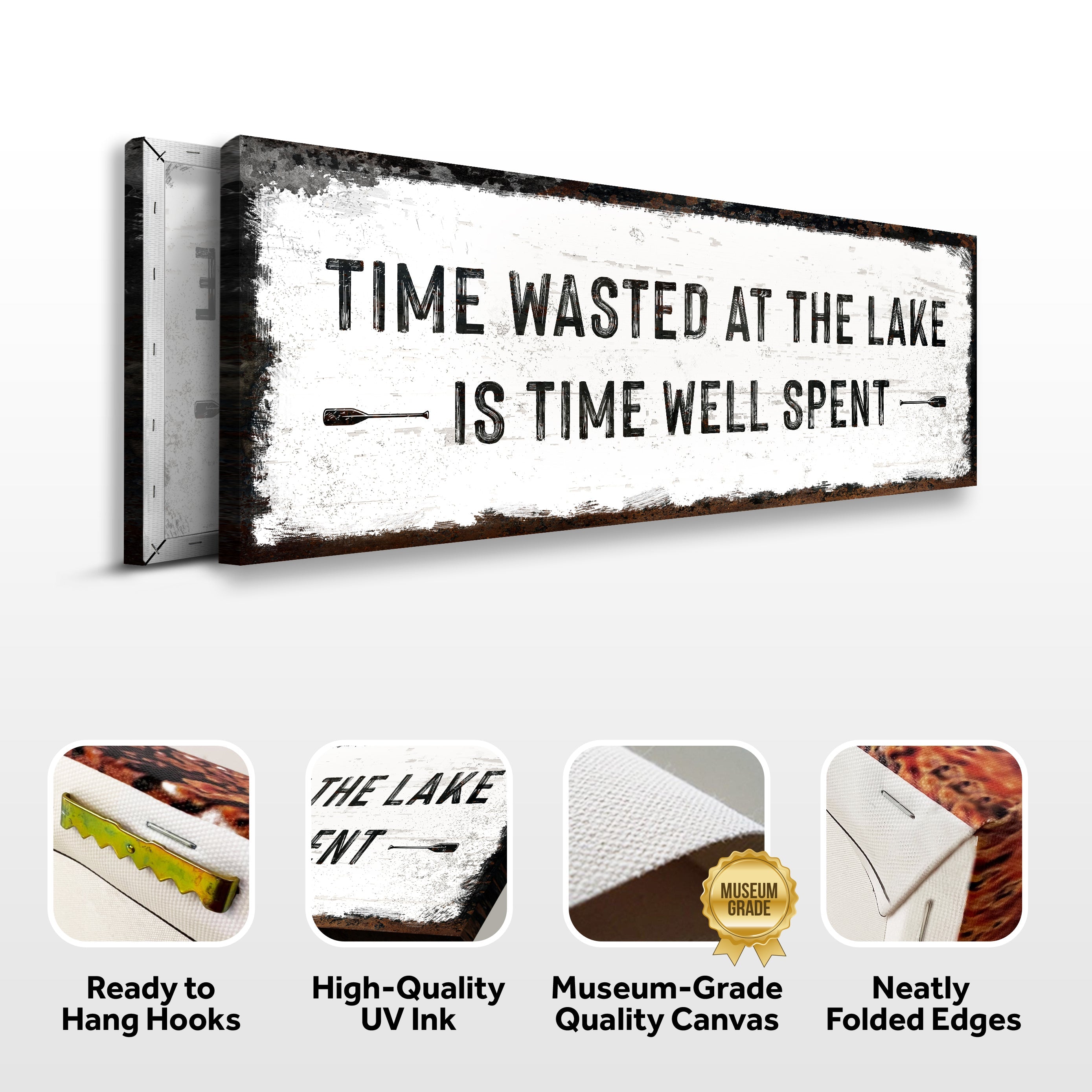 Time At The Lake Sign on sale at MyriadMart