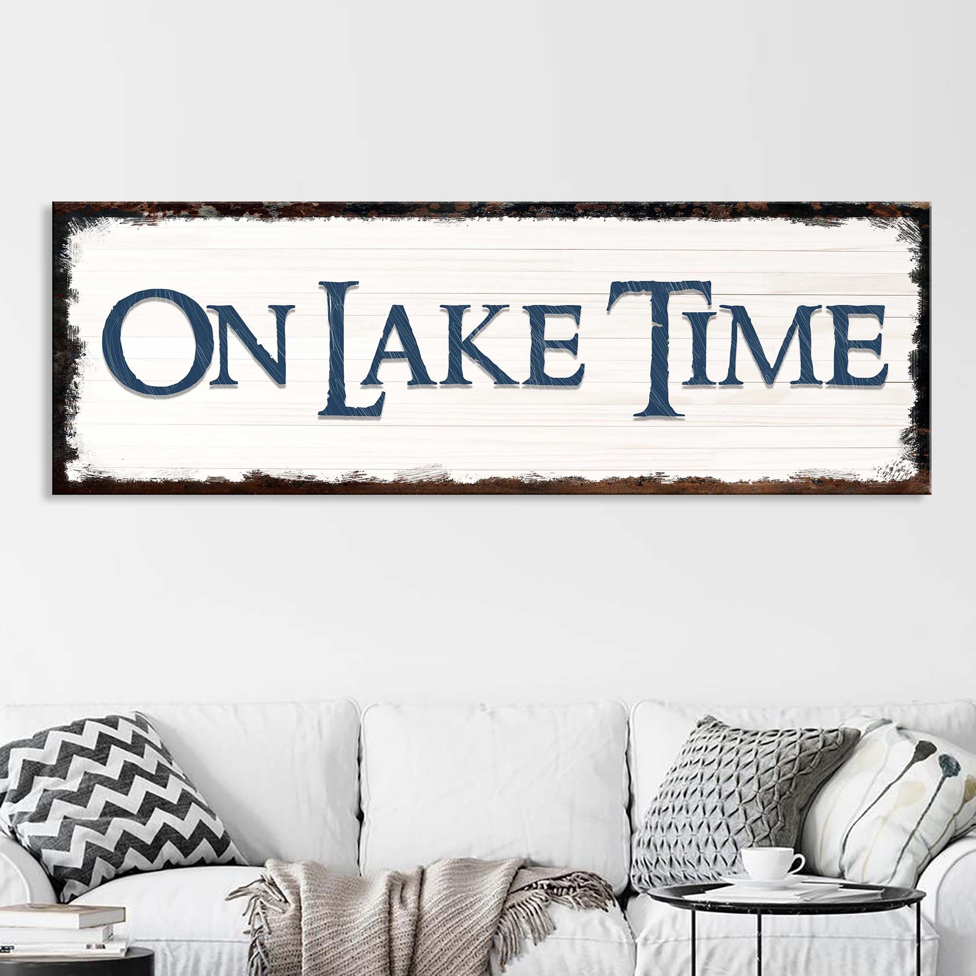 On Lake Time Sign IV on sale at MyriadMart