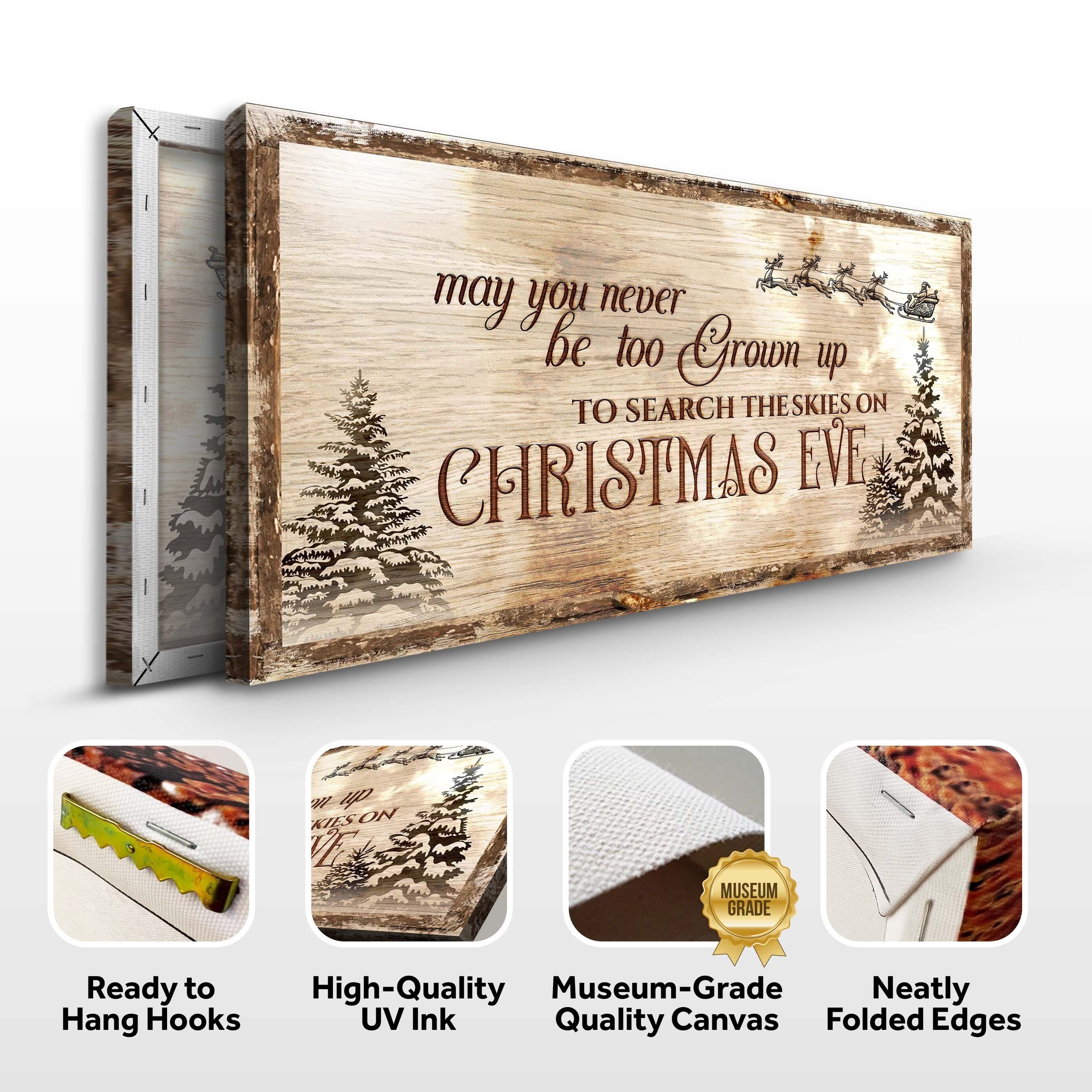 Christmas Eve Farmhouse Sign on sale at MyriadMart