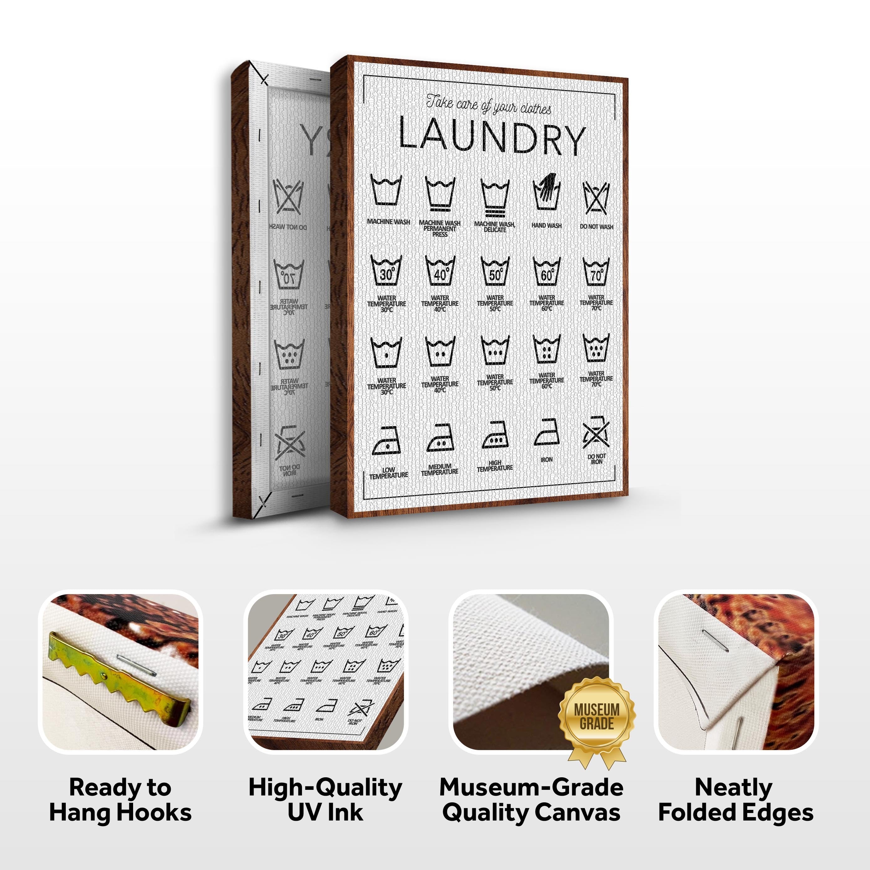 Laundry Symbols Sign II on sale at MyriadMart