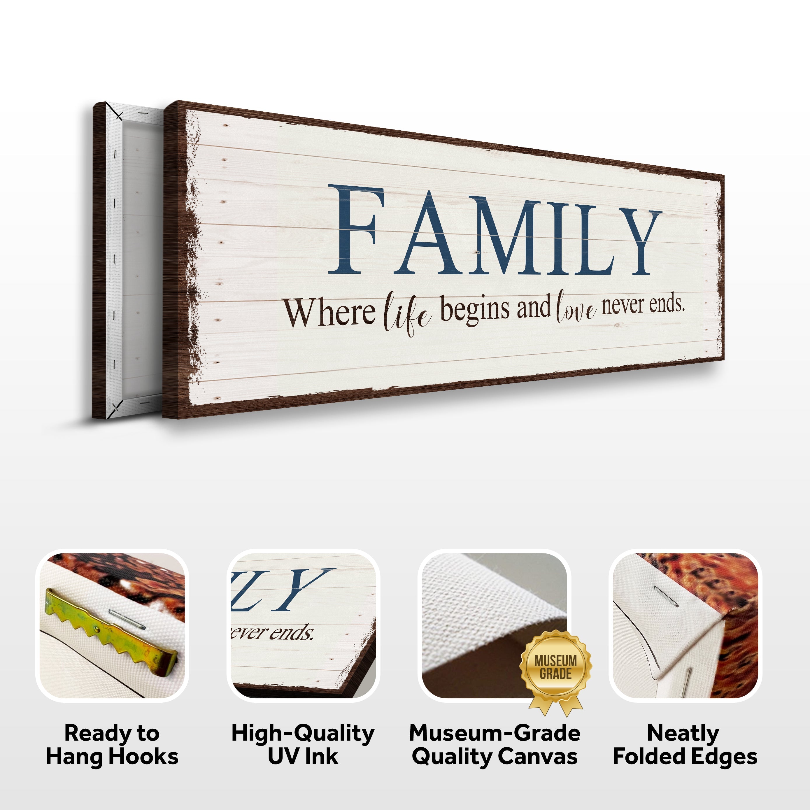 8 Powerful Words Family Sign II on sale at MyriadMart
