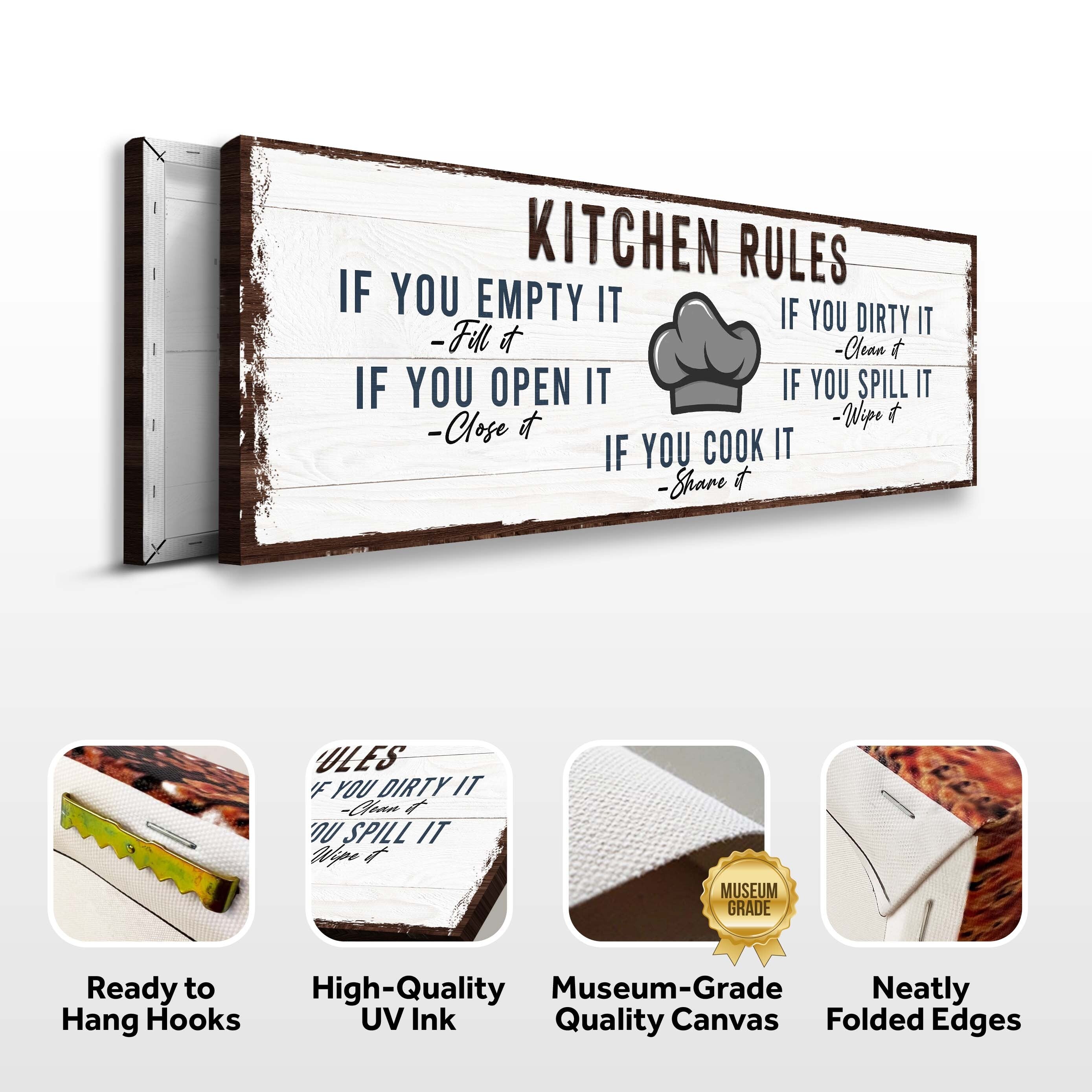 If You Cook It, Share It Kitchen Rules Sign on sale at MyriadMart