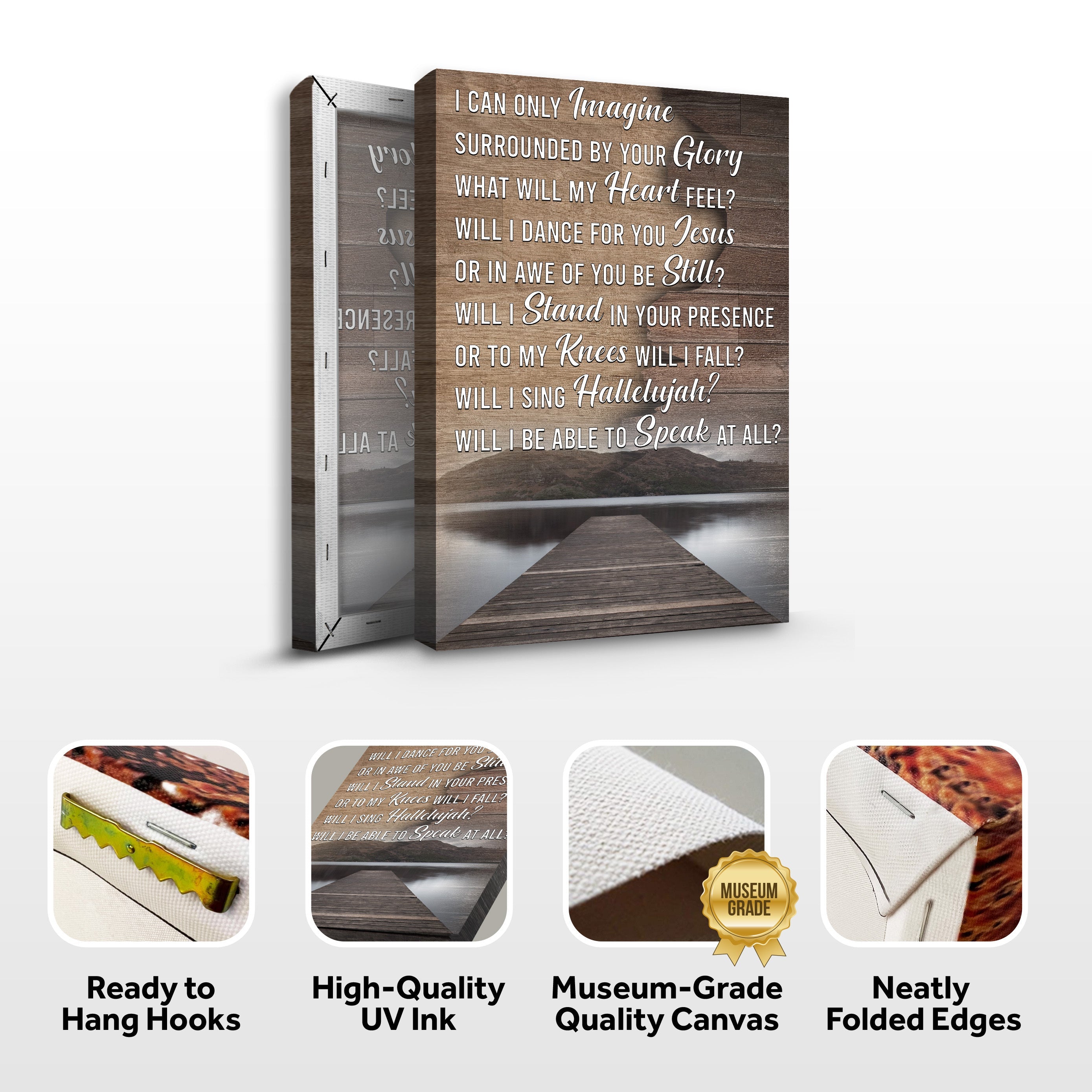 I Can Only Imagine By Your Glory What Will My Heart Feel Sign on sale at MyriadMart