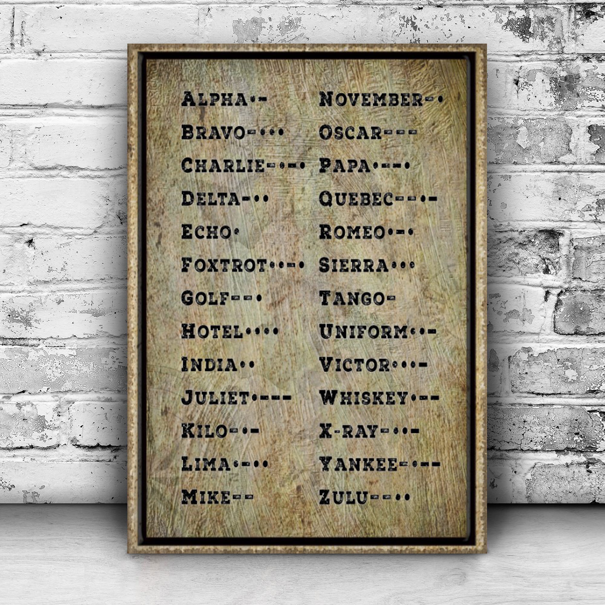 Morse Code Sign on sale at MyriadMart