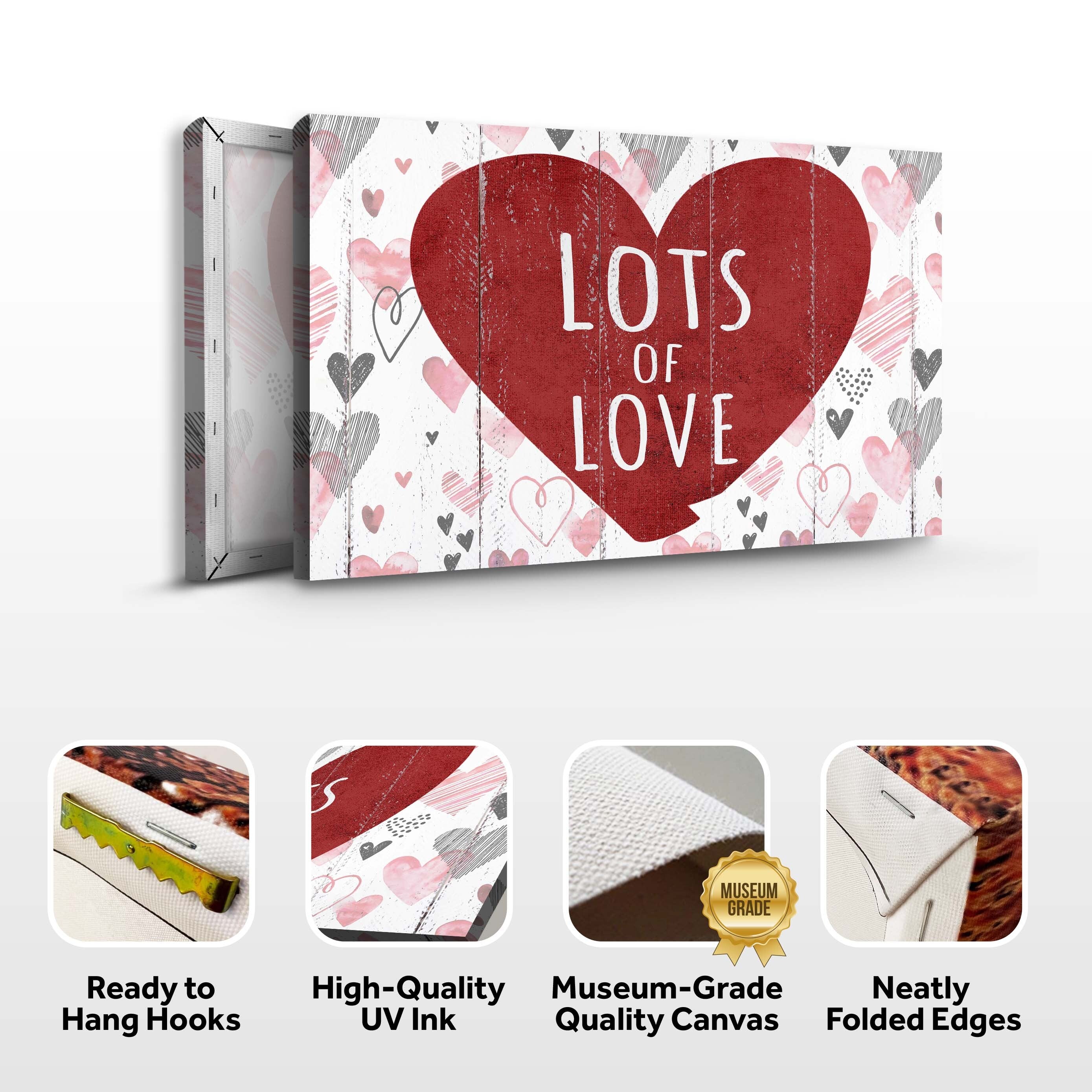 Valentine Lots Of Love Sign on sale at MyriadMart