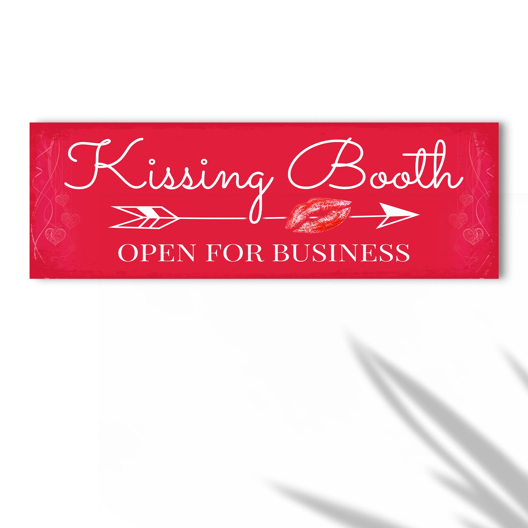 Kissing Booth "Open For Business" Sign on sale at MyriadMart