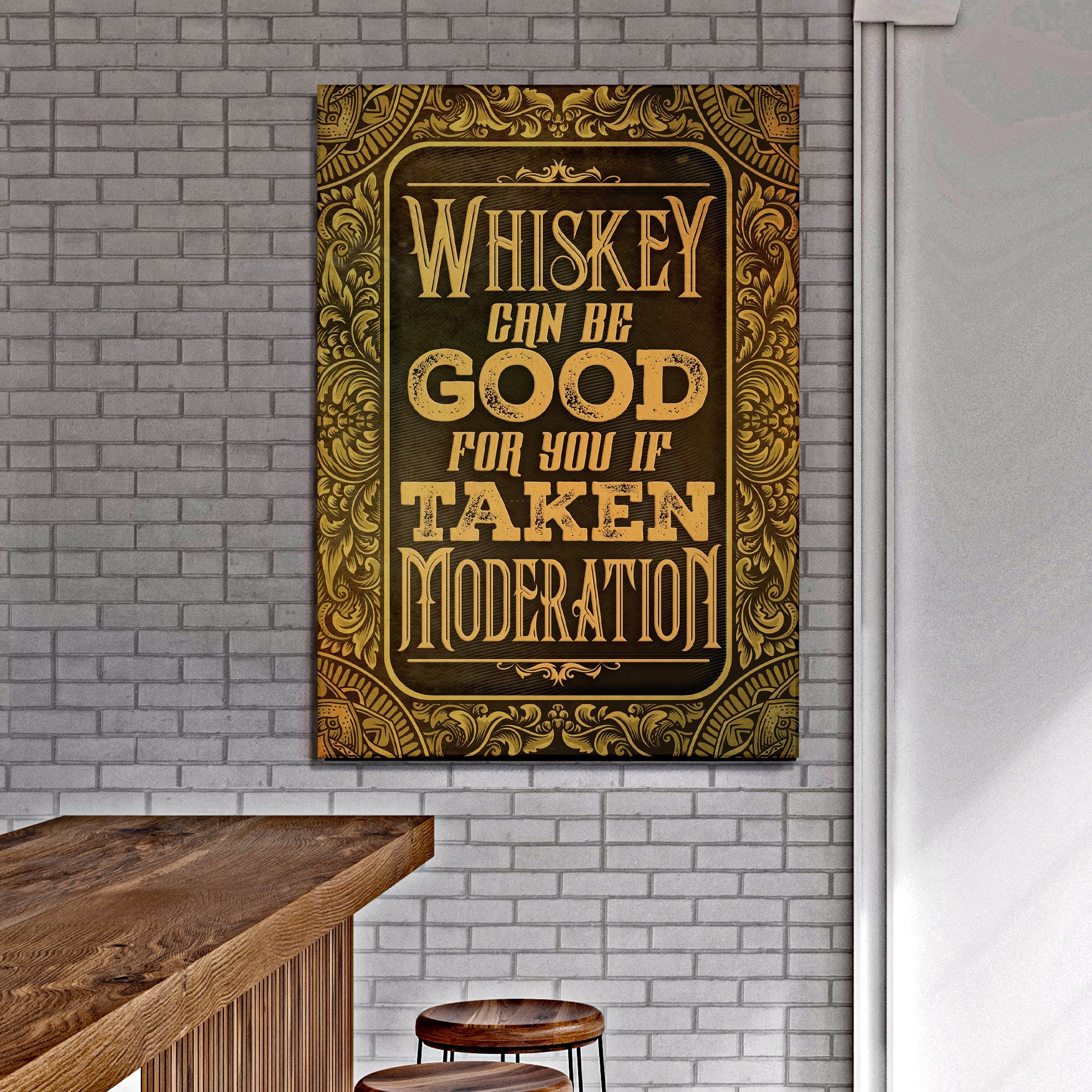 Whiskey Sign II on sale at MyriadMart
