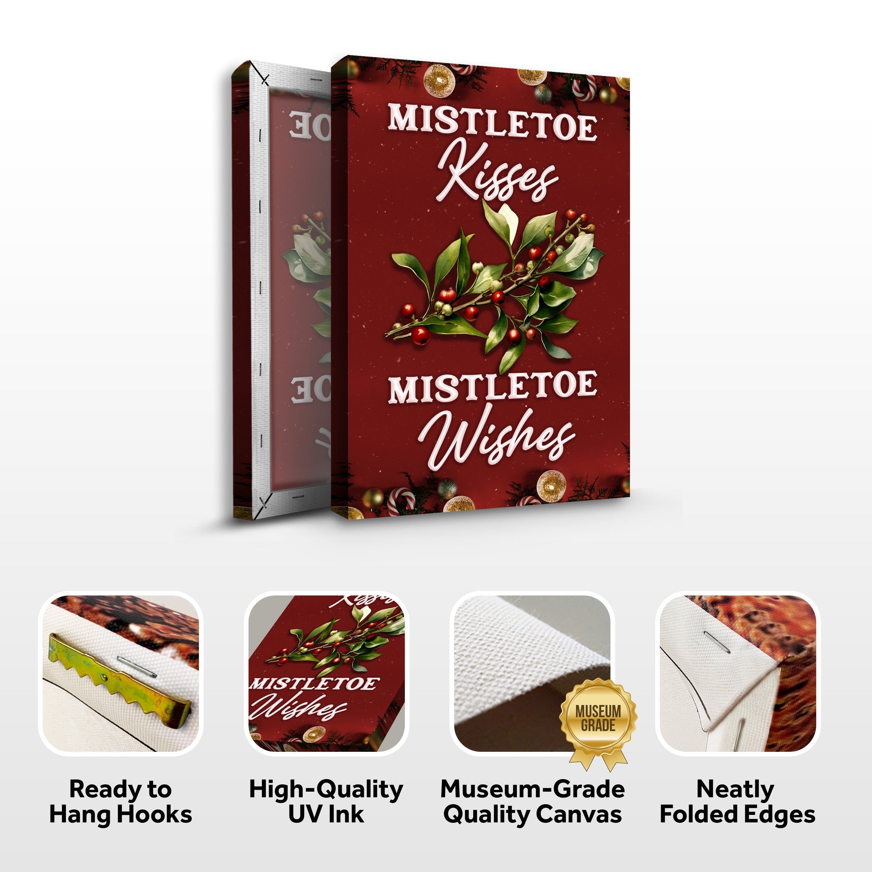 Kisses And Wishes Mistletoe Sign on sale at MyriadMart