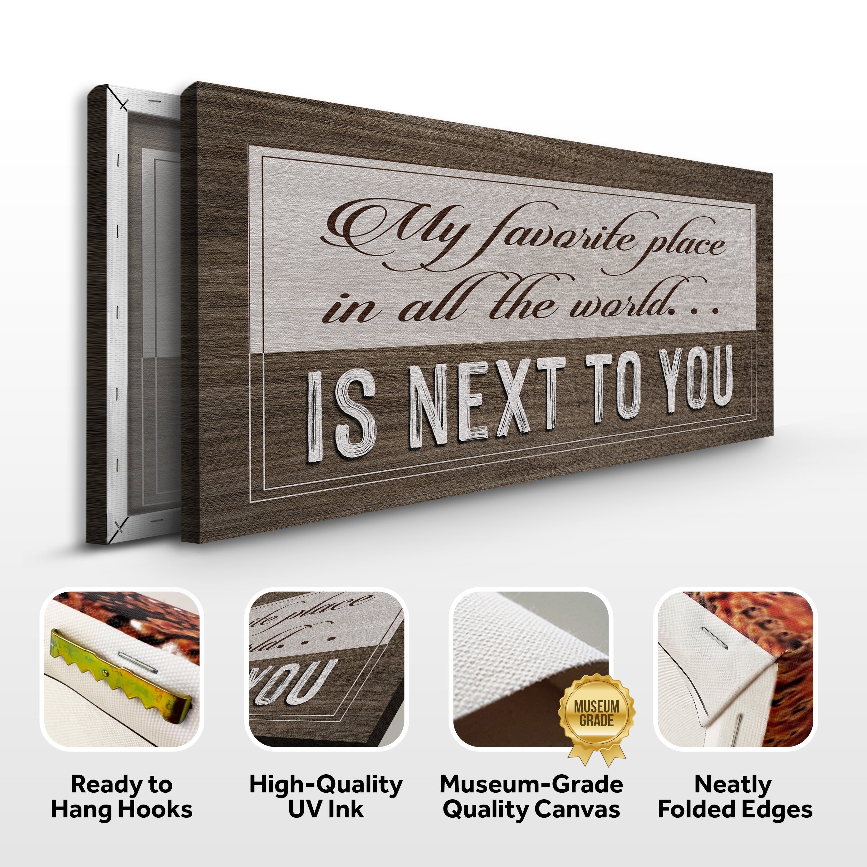 My Favorite Place In The World Is Next To You Sign II on sale at MyriadMart