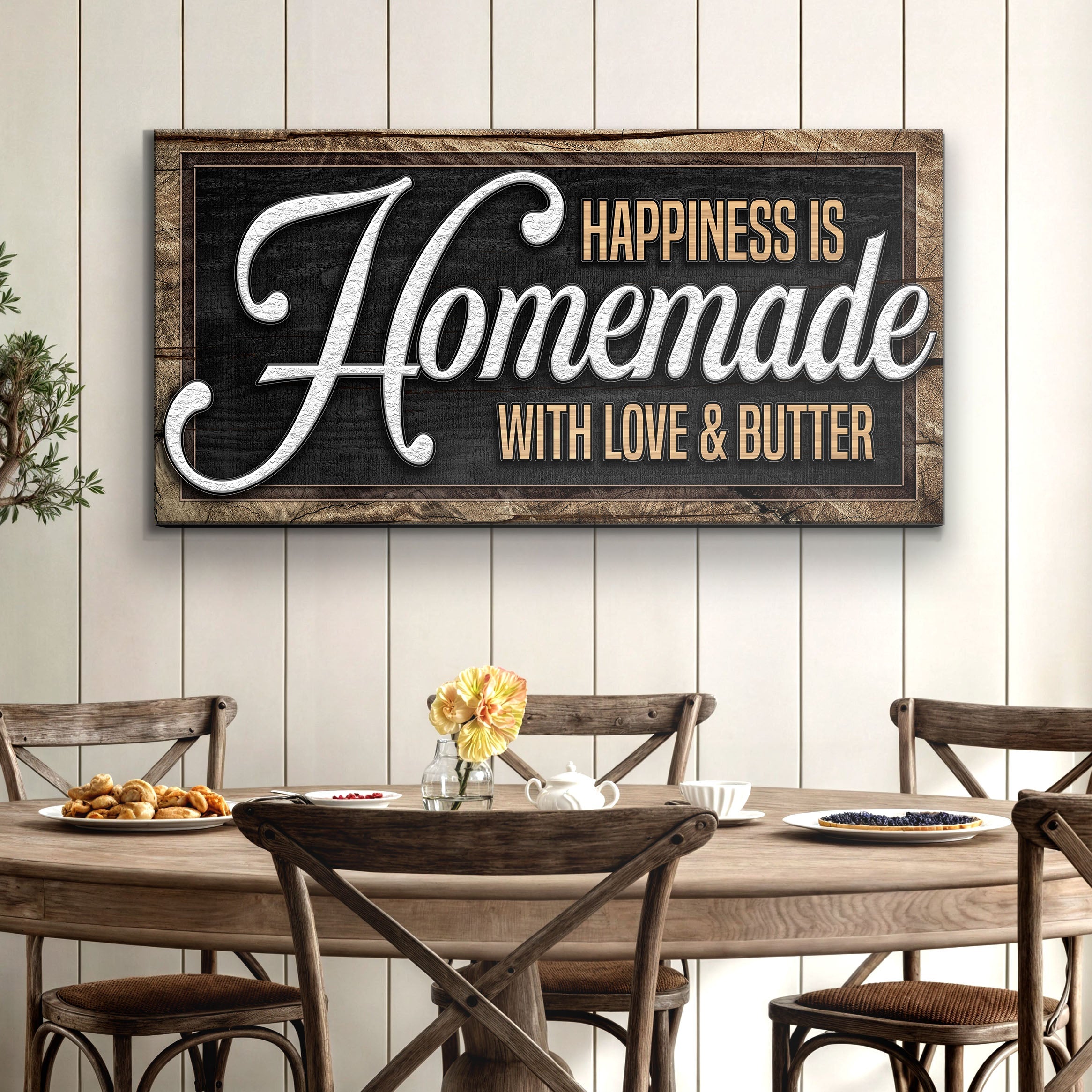 Happiness Is Homemade With Love And Butter Sign II on sale at MyriadMart