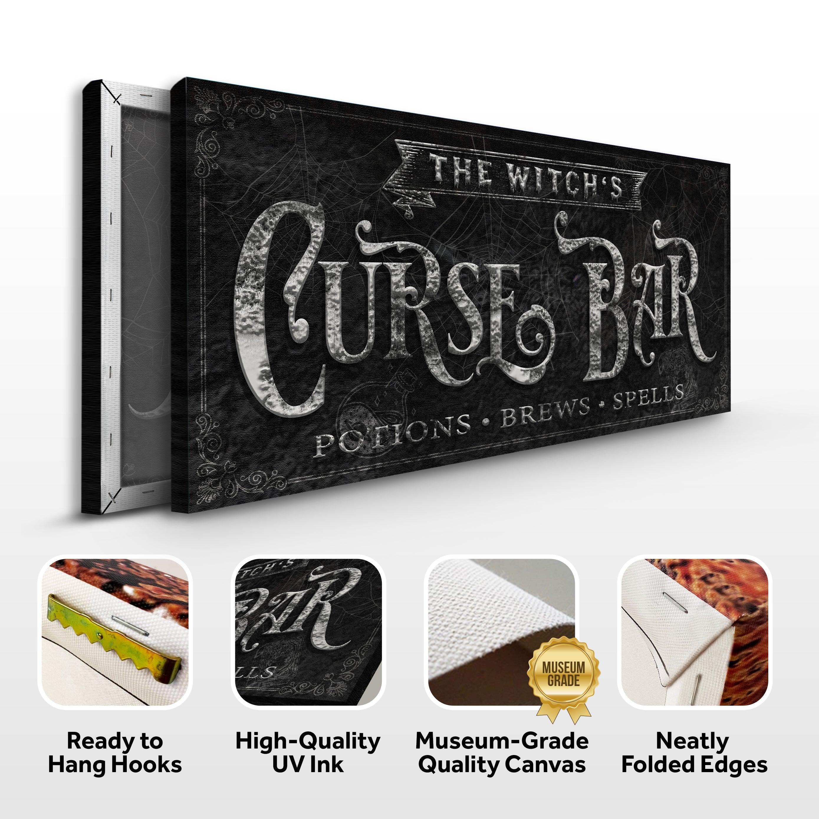 The Witch's Curse Bar Halloween Sign II on sale at MyriadMart