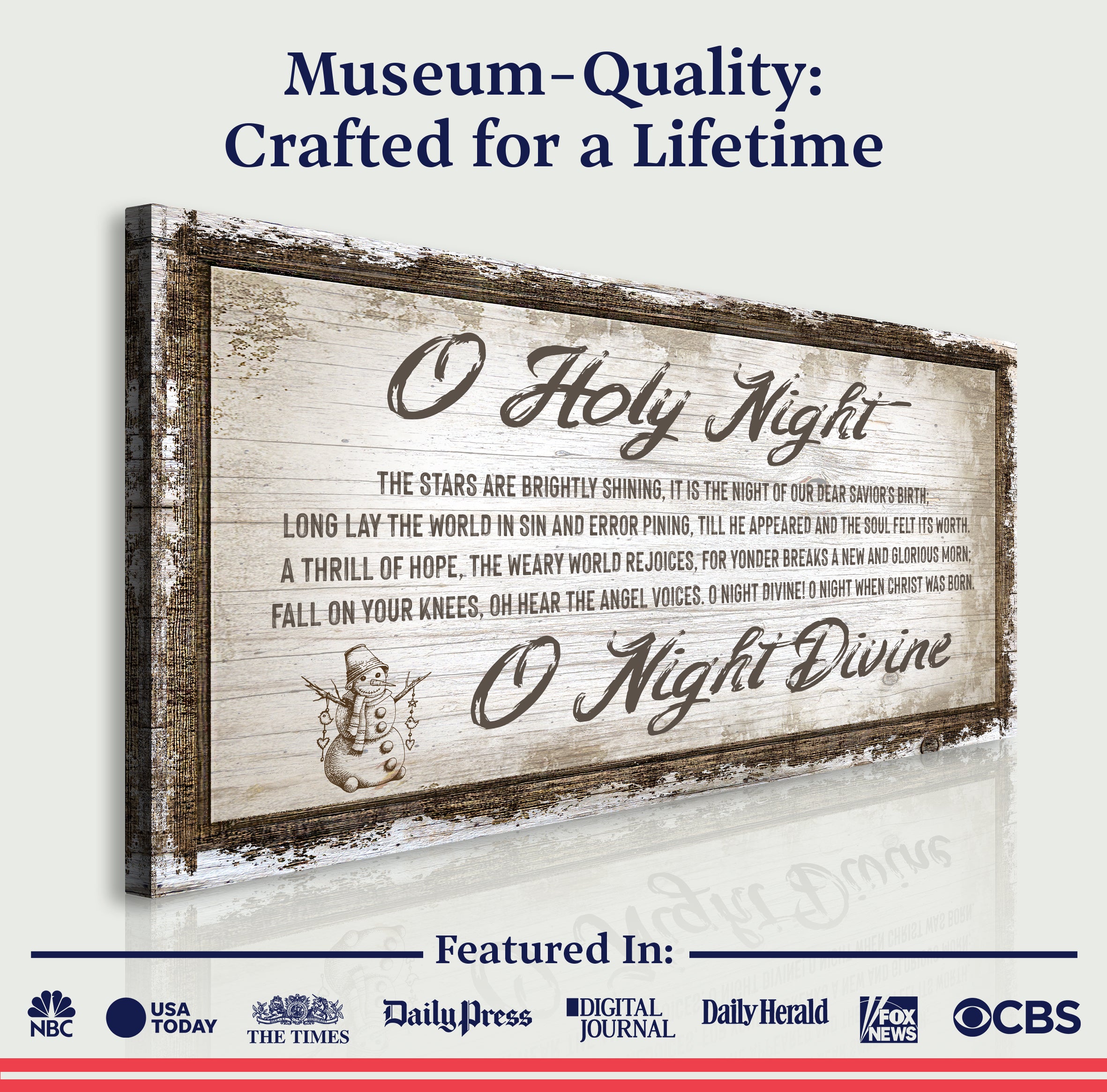 O Holy Night Christmas Sign on sale at MyriadMart