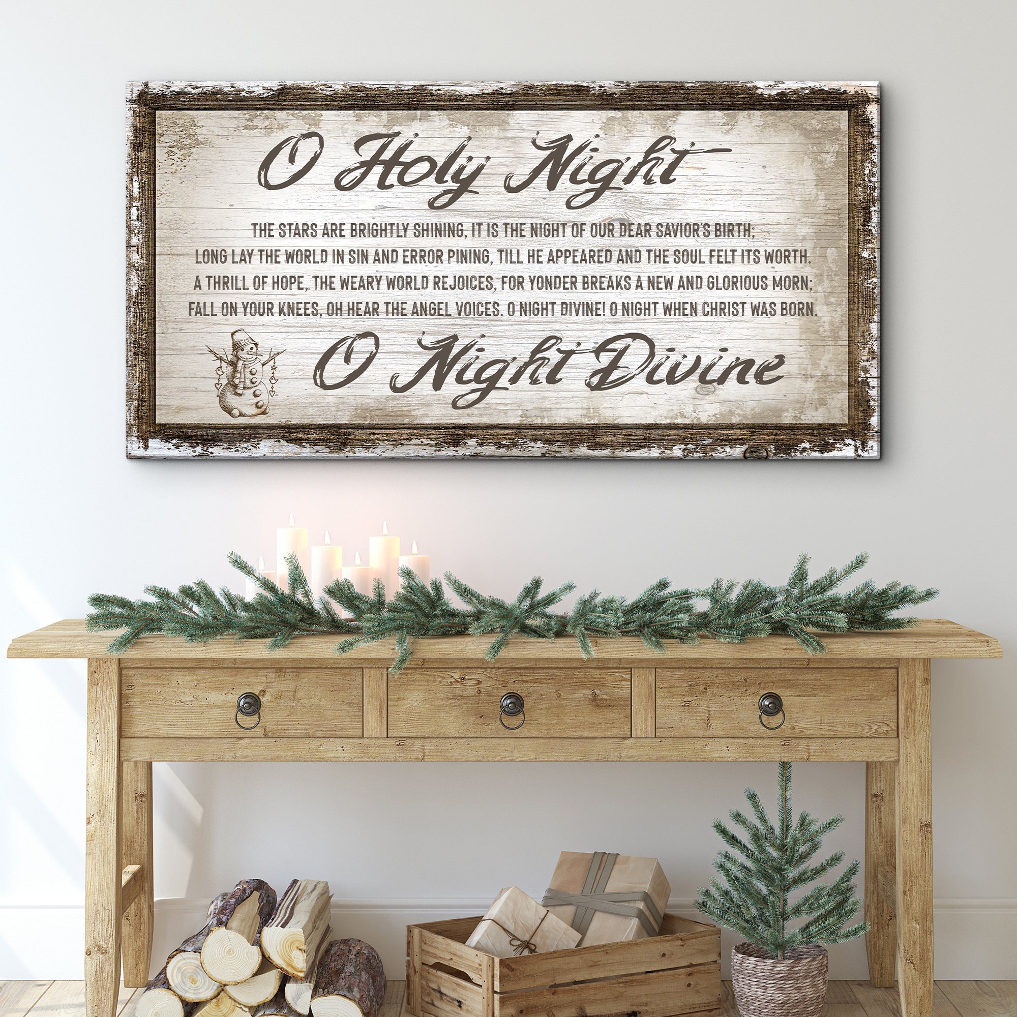 O Holy Night Christmas Sign on sale at MyriadMart