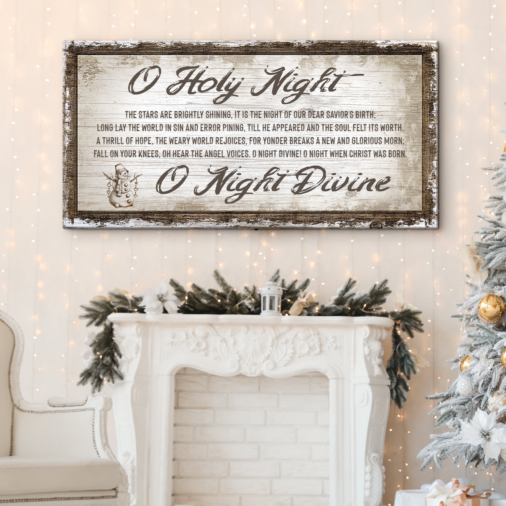 O Holy Night Christmas Sign on sale at MyriadMart