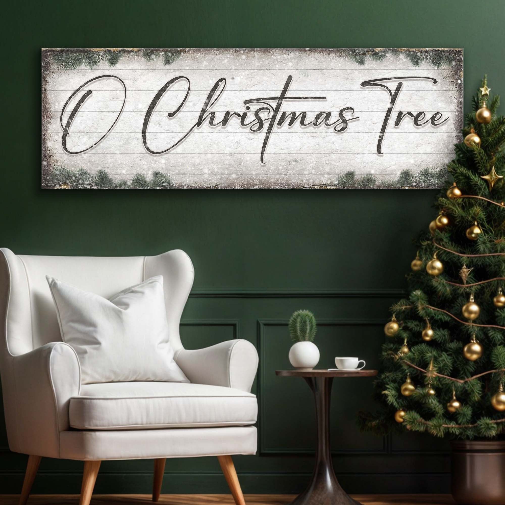 O Christmas Tree, Wood Christmas Sign on sale at MyriadMart