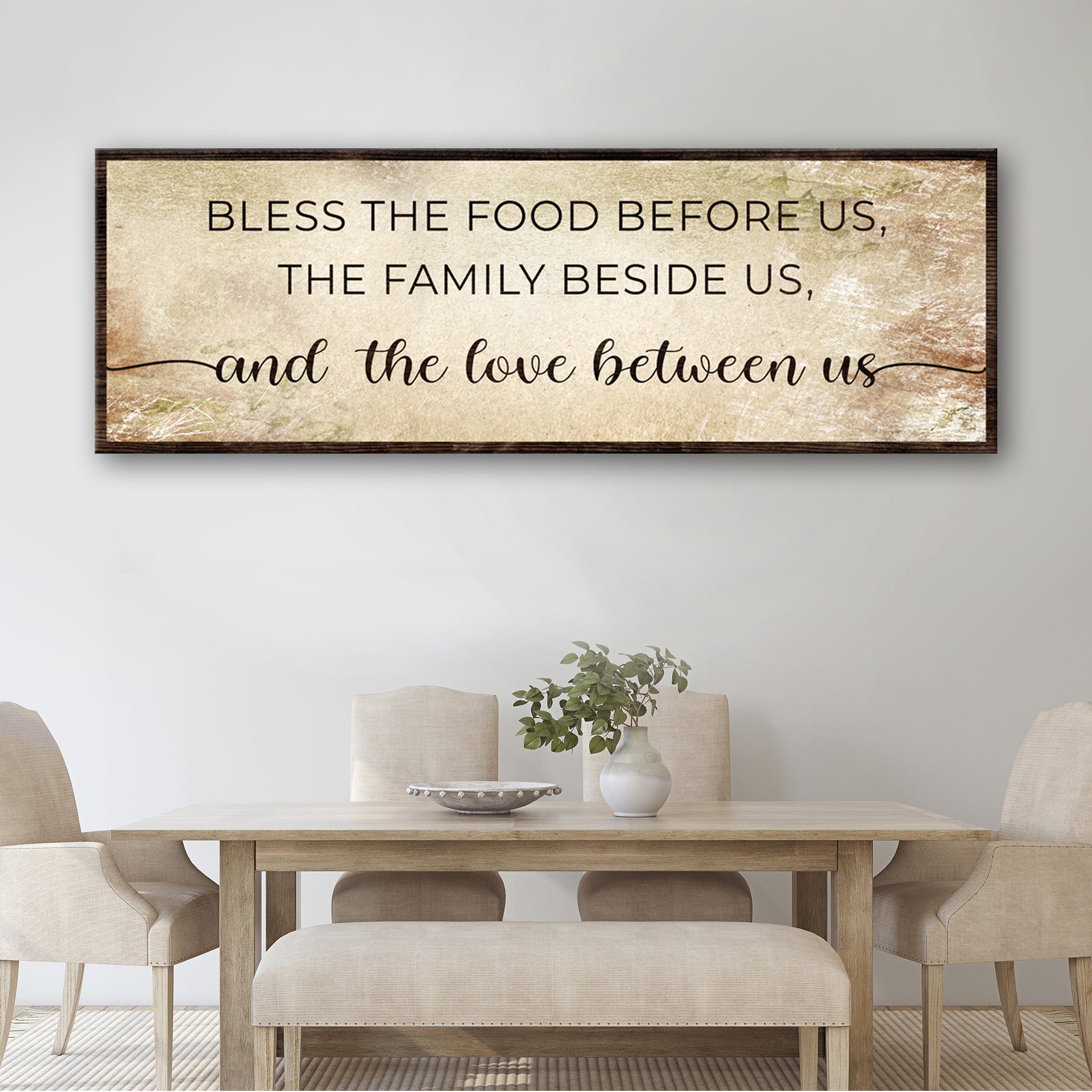 Bless The Love Between Us Sign on sale at MyriadMart