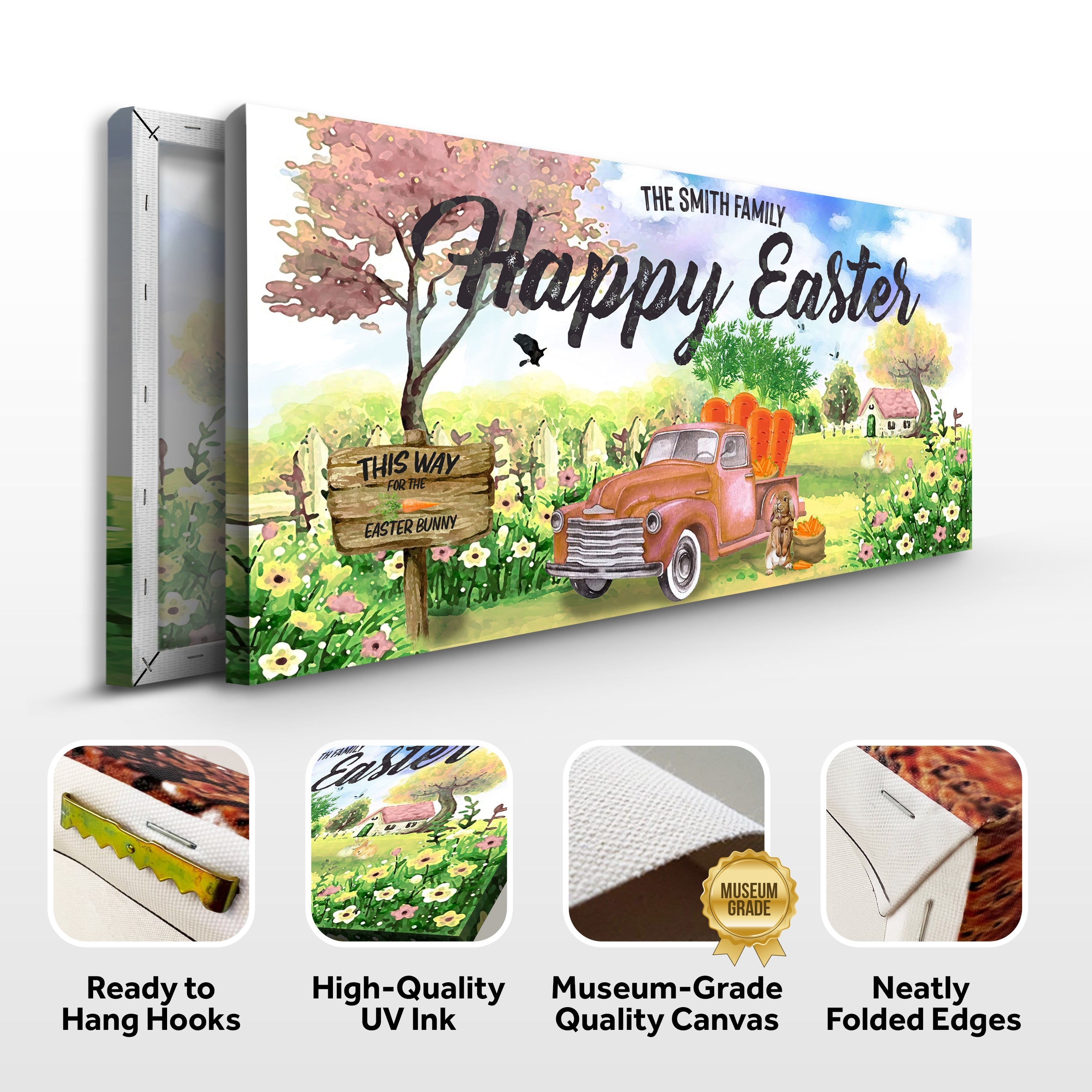 Family Happy Easter Sign on sale at MyriadMart