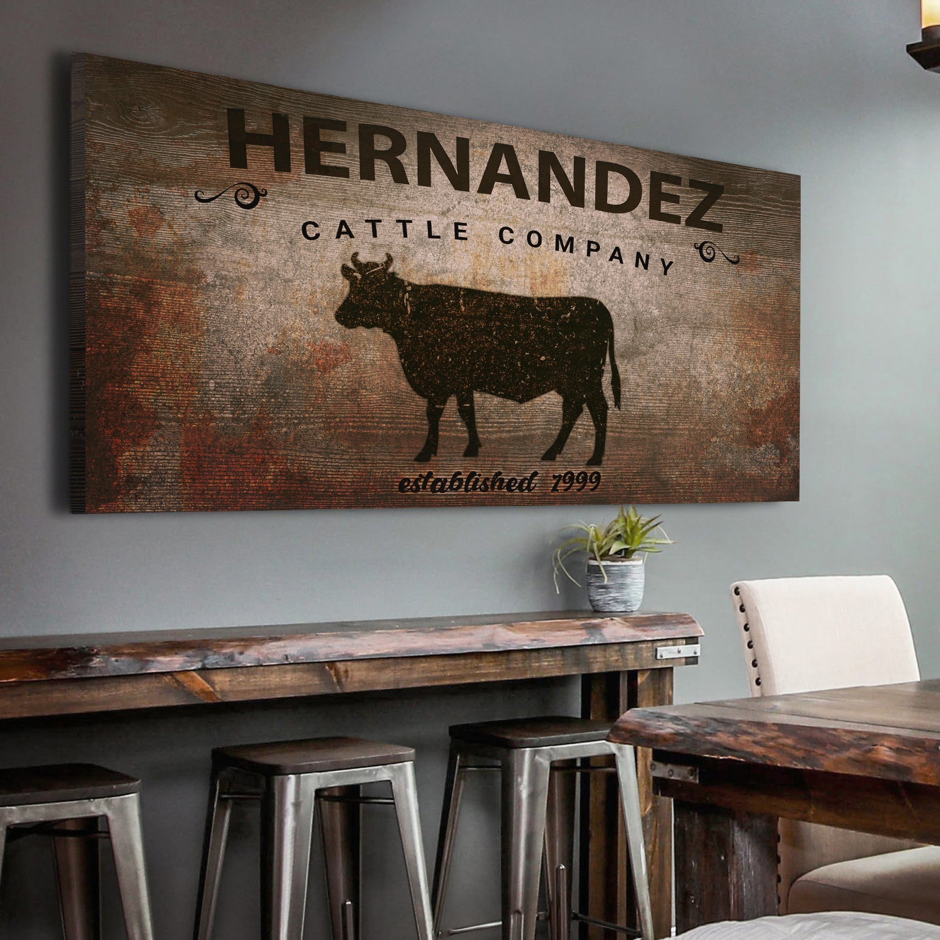 Cattle Company Sign on sale at MyriadMart