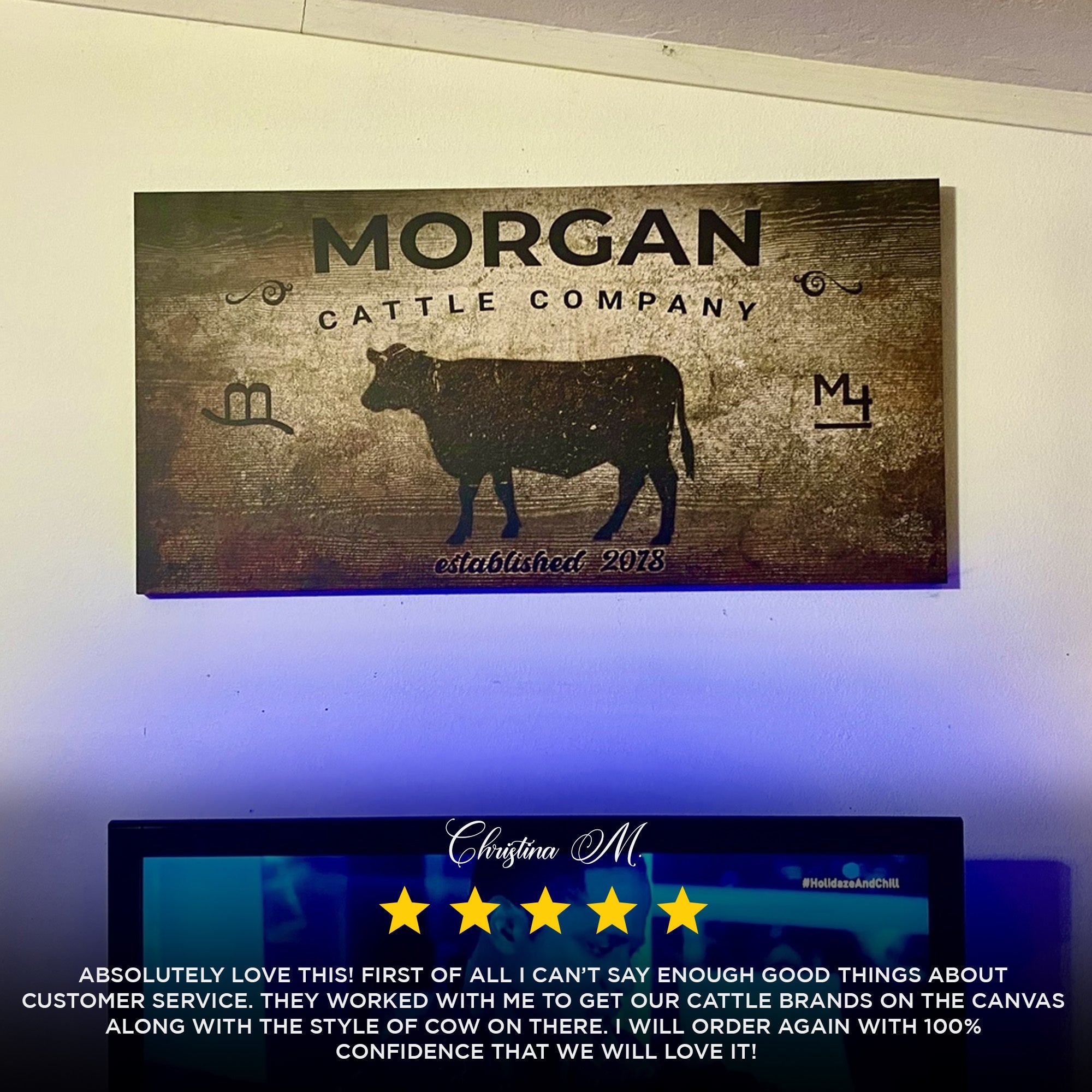 Cattle Company Sign on sale at MyriadMart