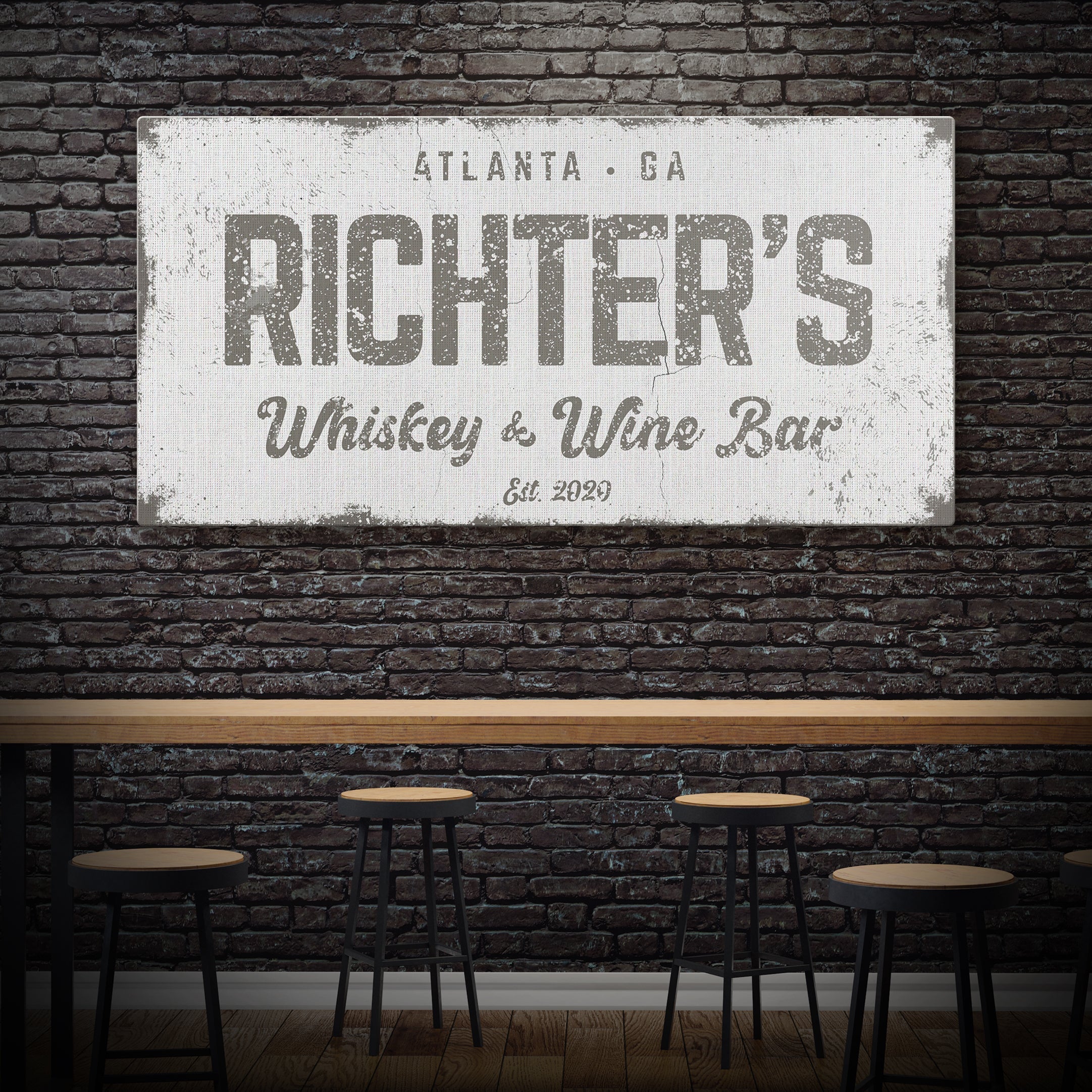 Personalized Whiskey and Wine Bar Sign: Custom Bar Signs for Home Bar – Perfect Man Cave Wall Decor & Ideal Gift for Wine Lovers on sale at MyriadMart