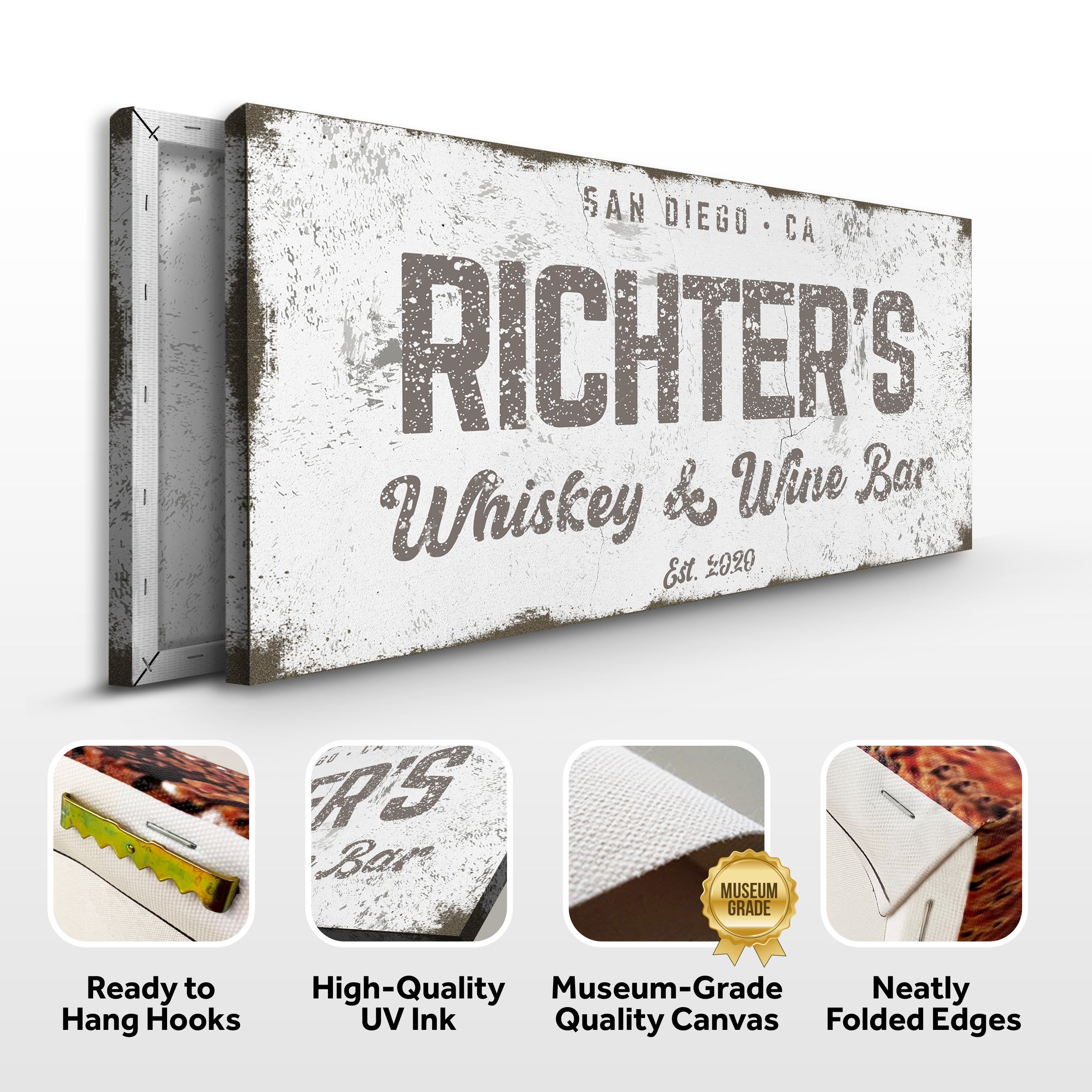 Whiskey And Wine Bar Sign on sale at MyriadMart