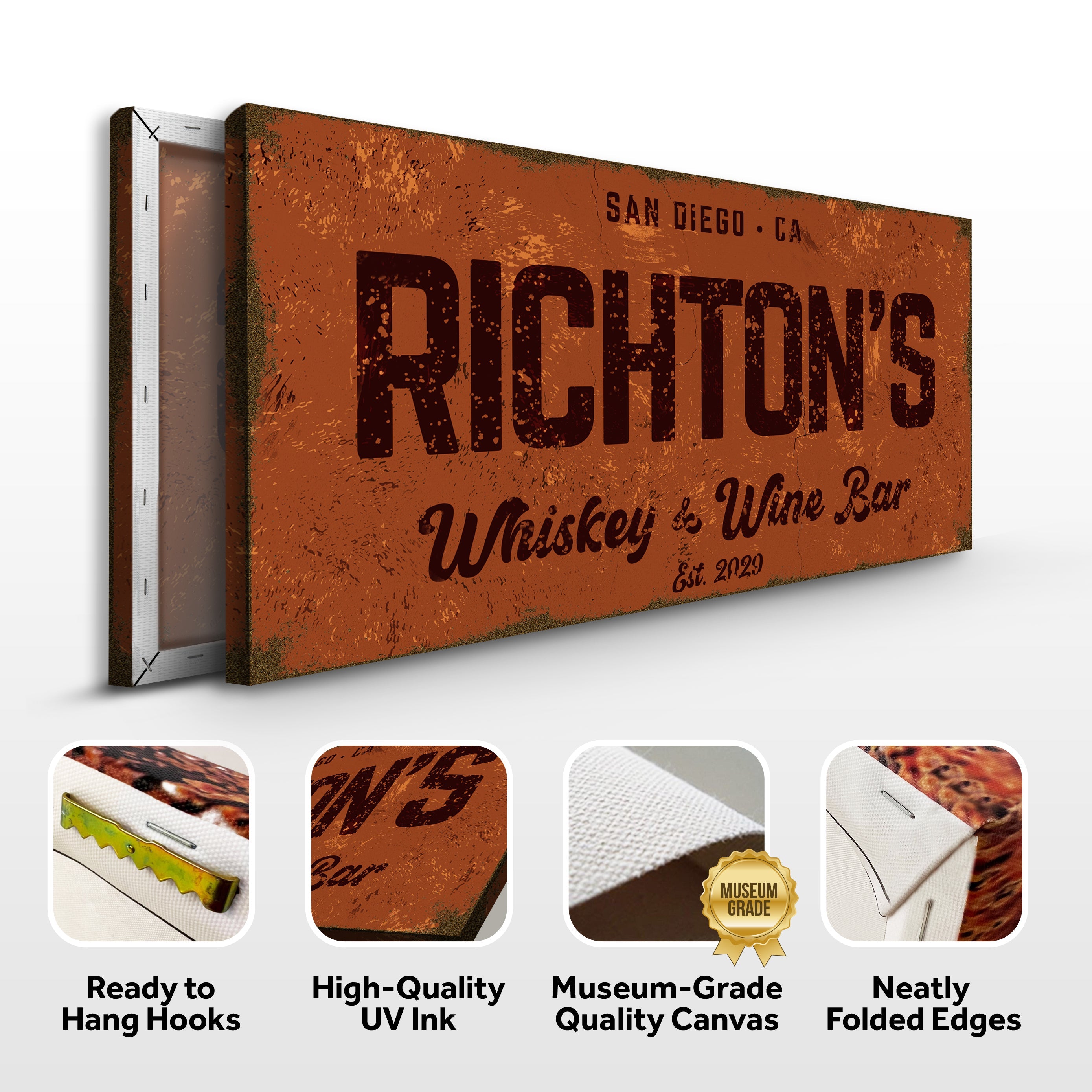 Whiskey And Wine Bar Sign II on sale at MyriadMart