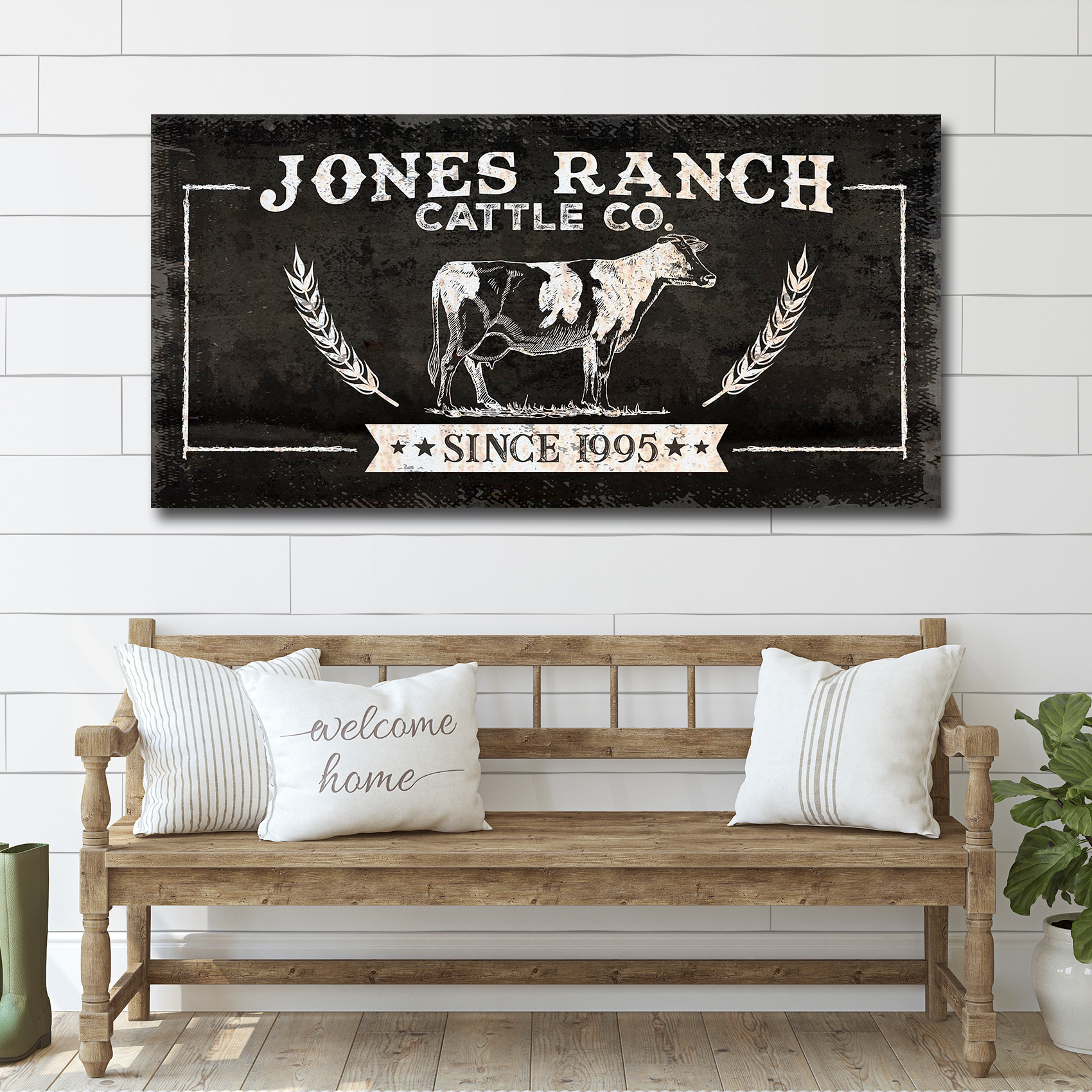 Ranch Cattle Co Rustic Sign on sale at MyriadMart