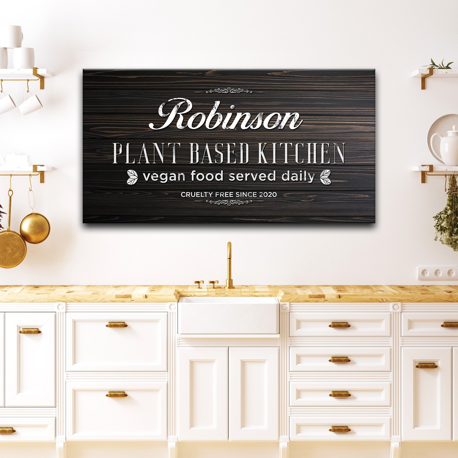 Plant Based Kitchen Sign on sale at MyriadMart