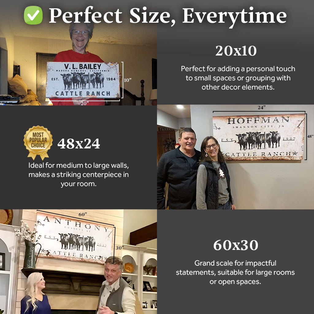 Cattle Ranch Sign on sale at MyriadMart