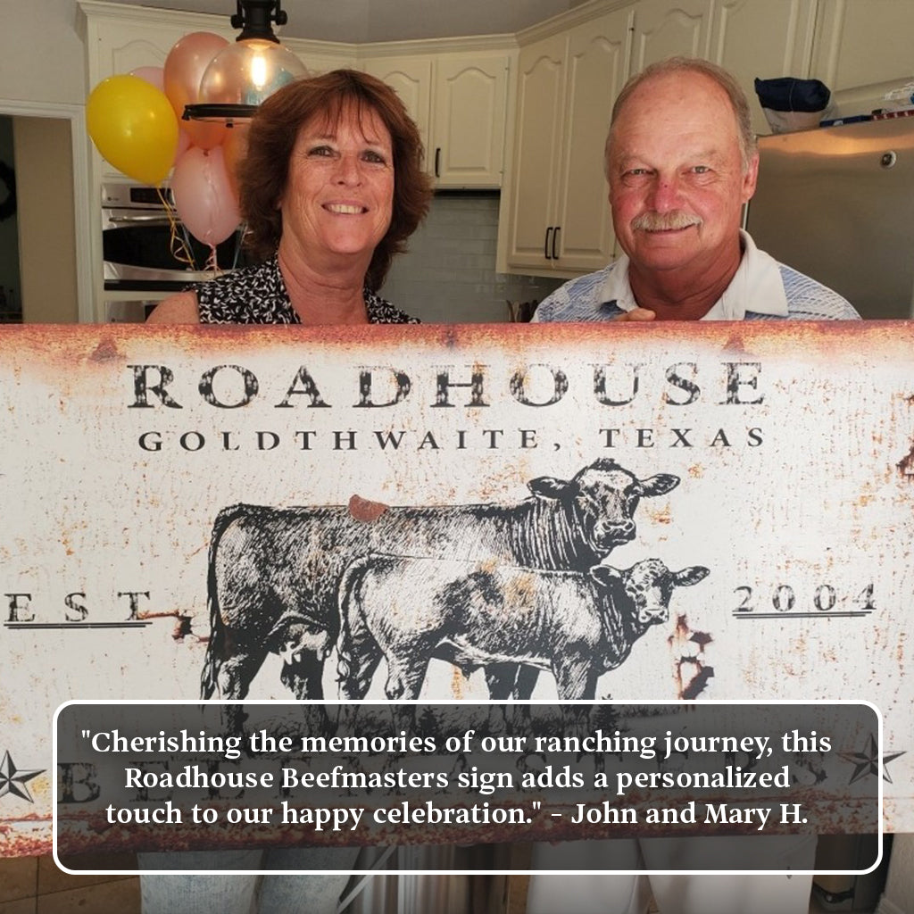 Cattle Ranch Sign on sale at MyriadMart