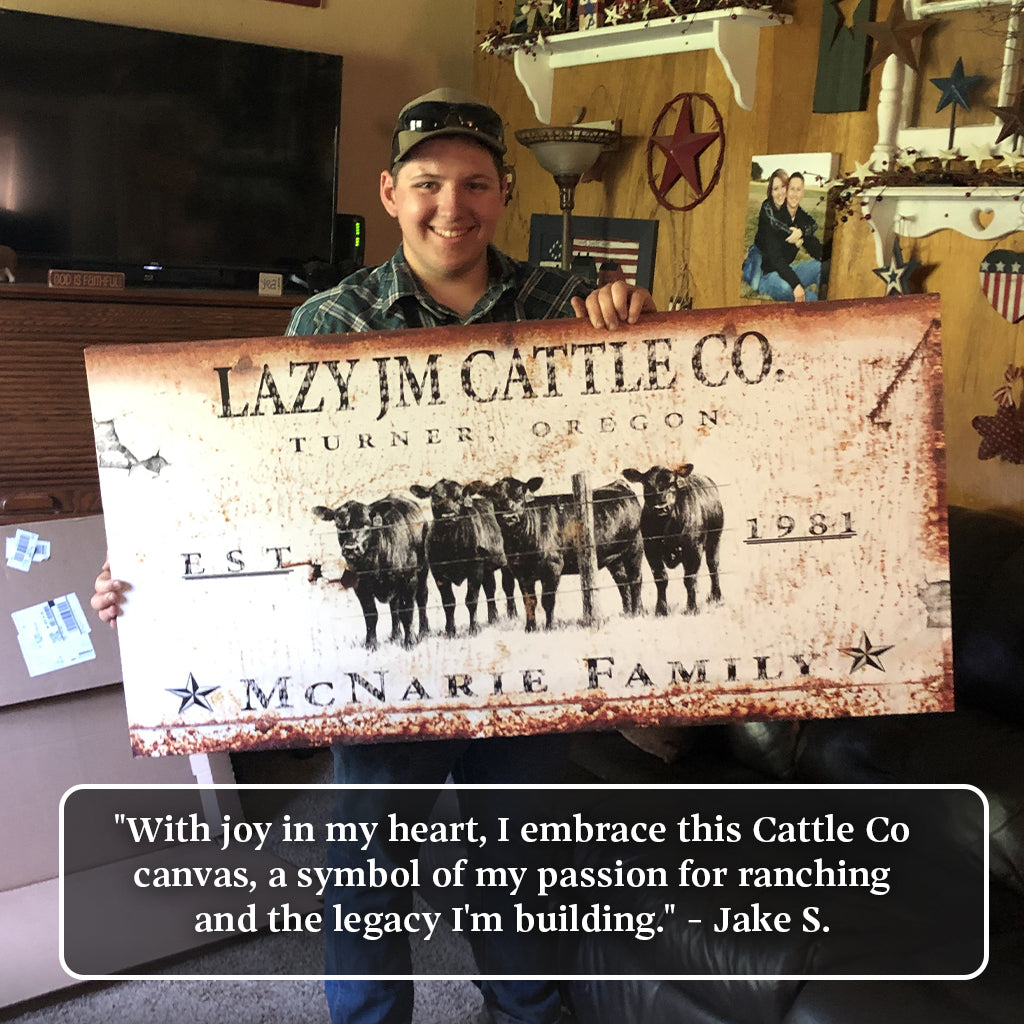 Cattle Ranch Sign X on sale at MyriadMart
