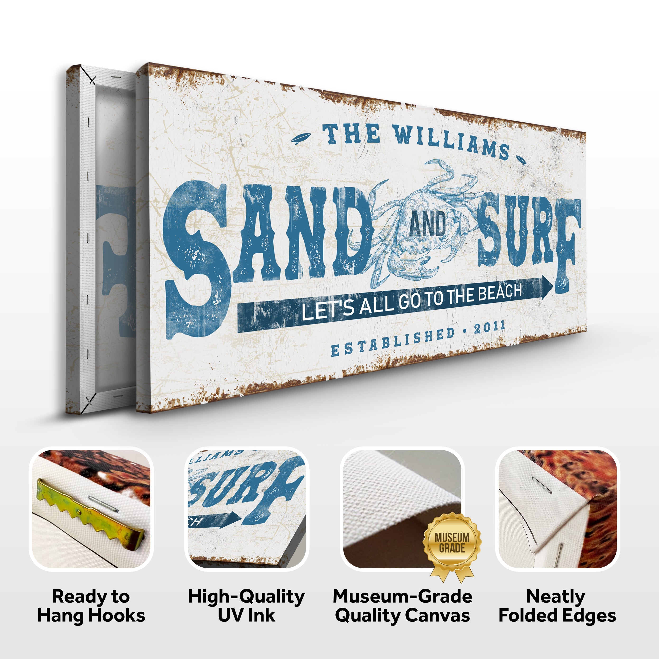 Sand And Surf Sign on sale at MyriadMart