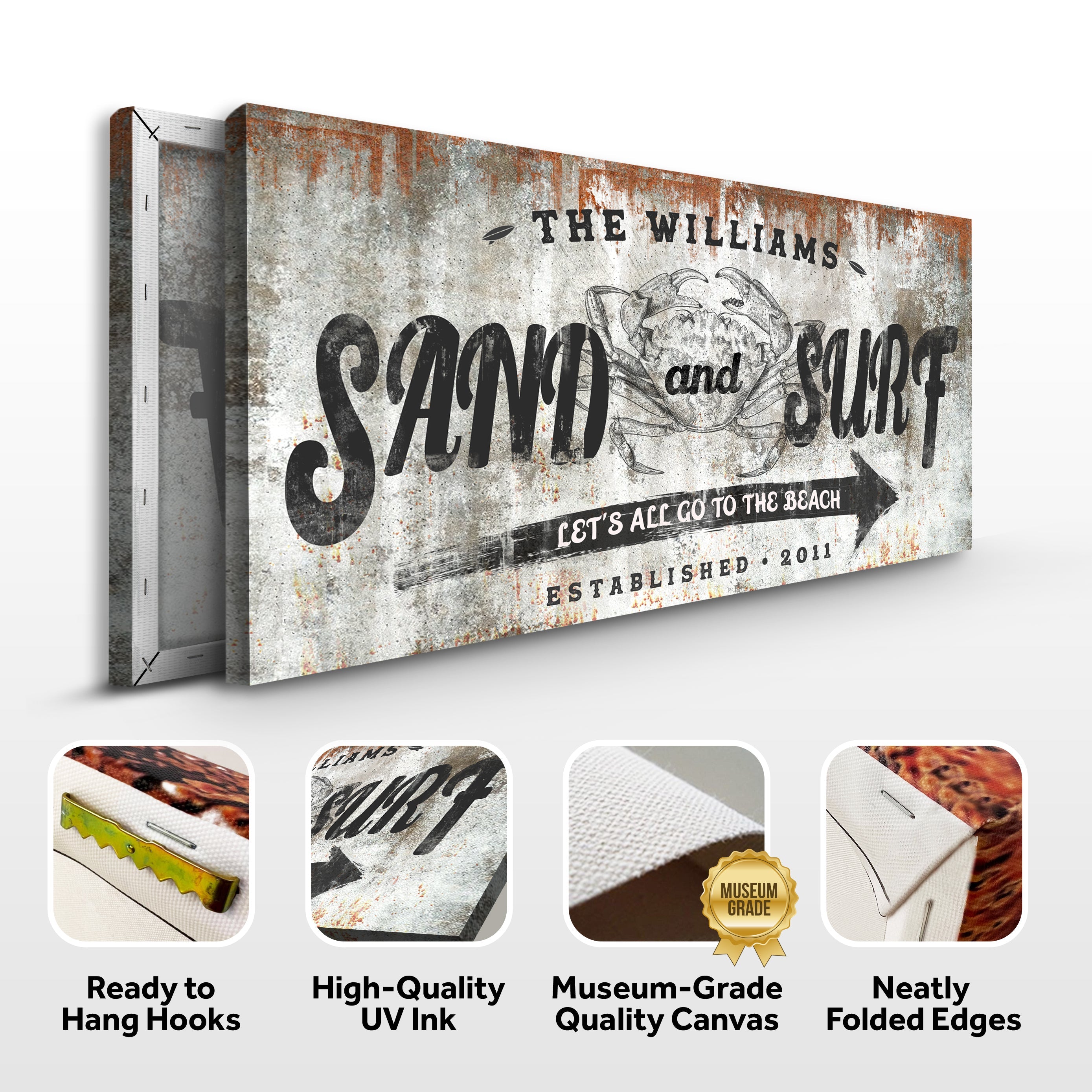 Sand And Surf Sign IV on sale at MyriadMart