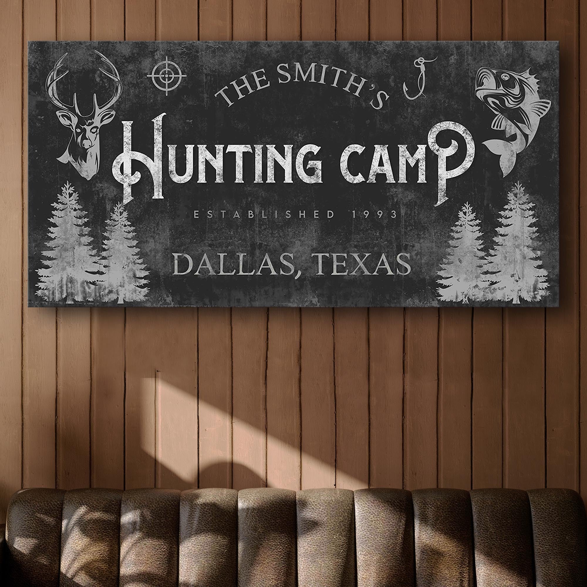 Fishing And Hunting Sign III on sale at MyriadMart