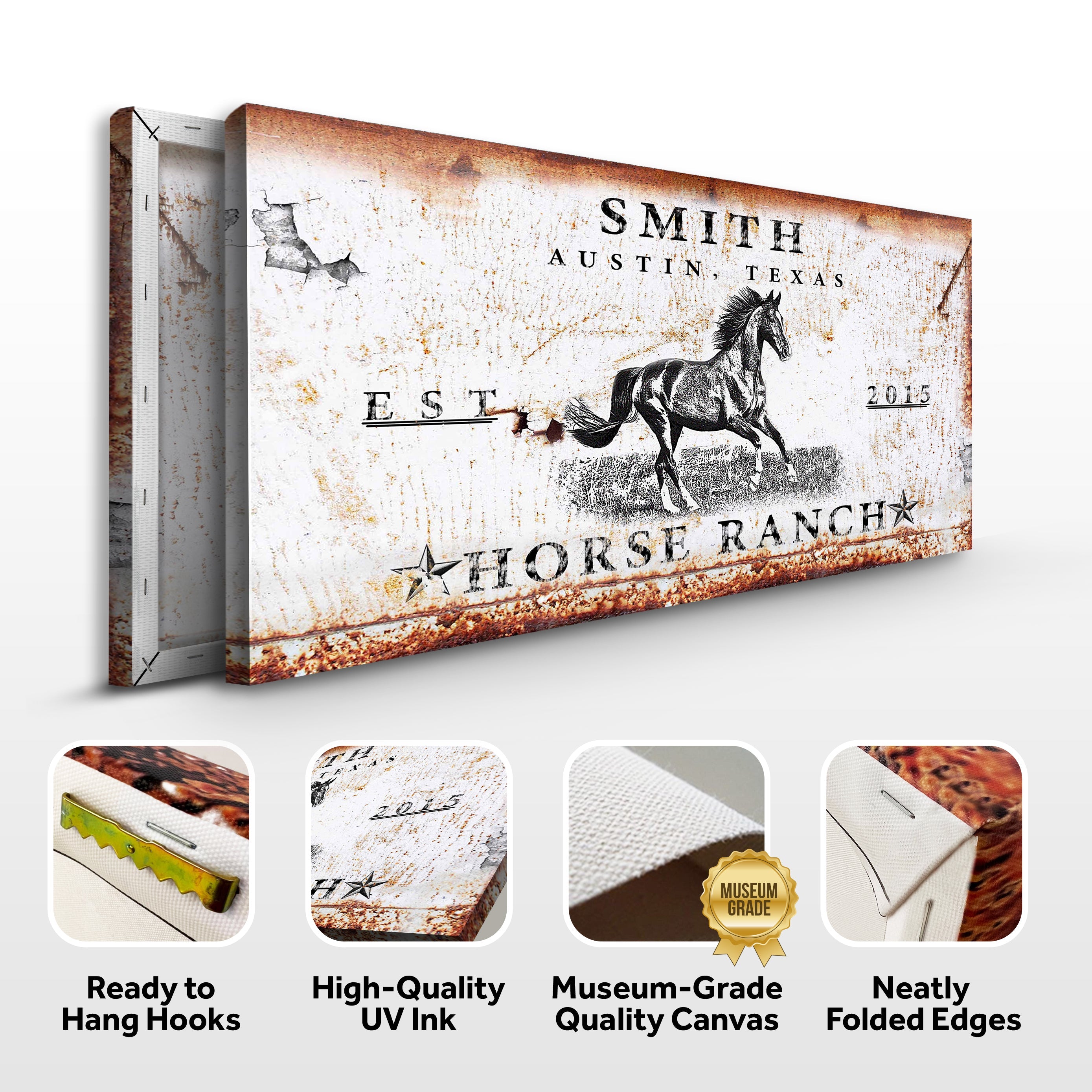 Rustic Horse Ranch Sign on sale at MyriadMart
