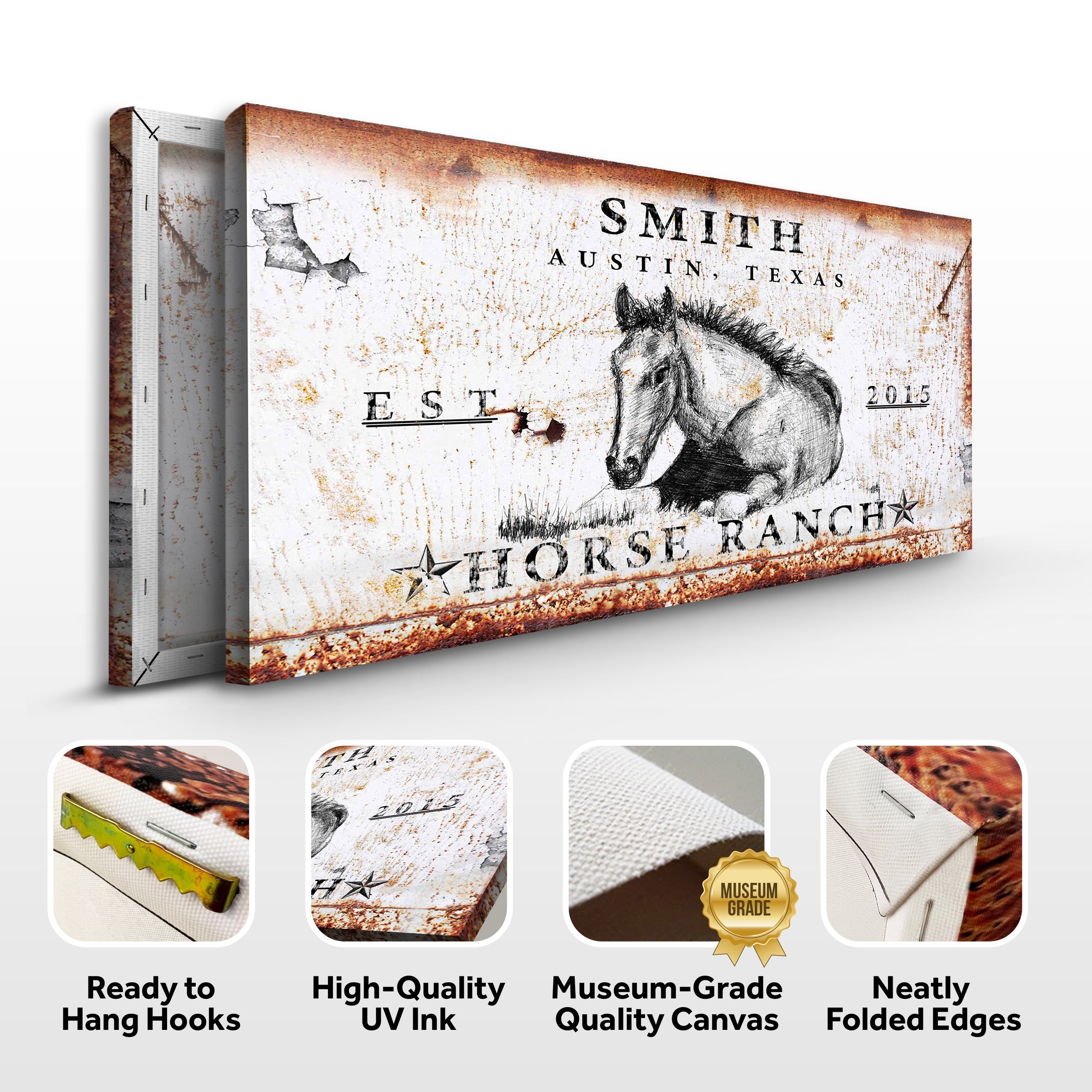 Rustic Horse Ranch Sign IV on sale at MyriadMart