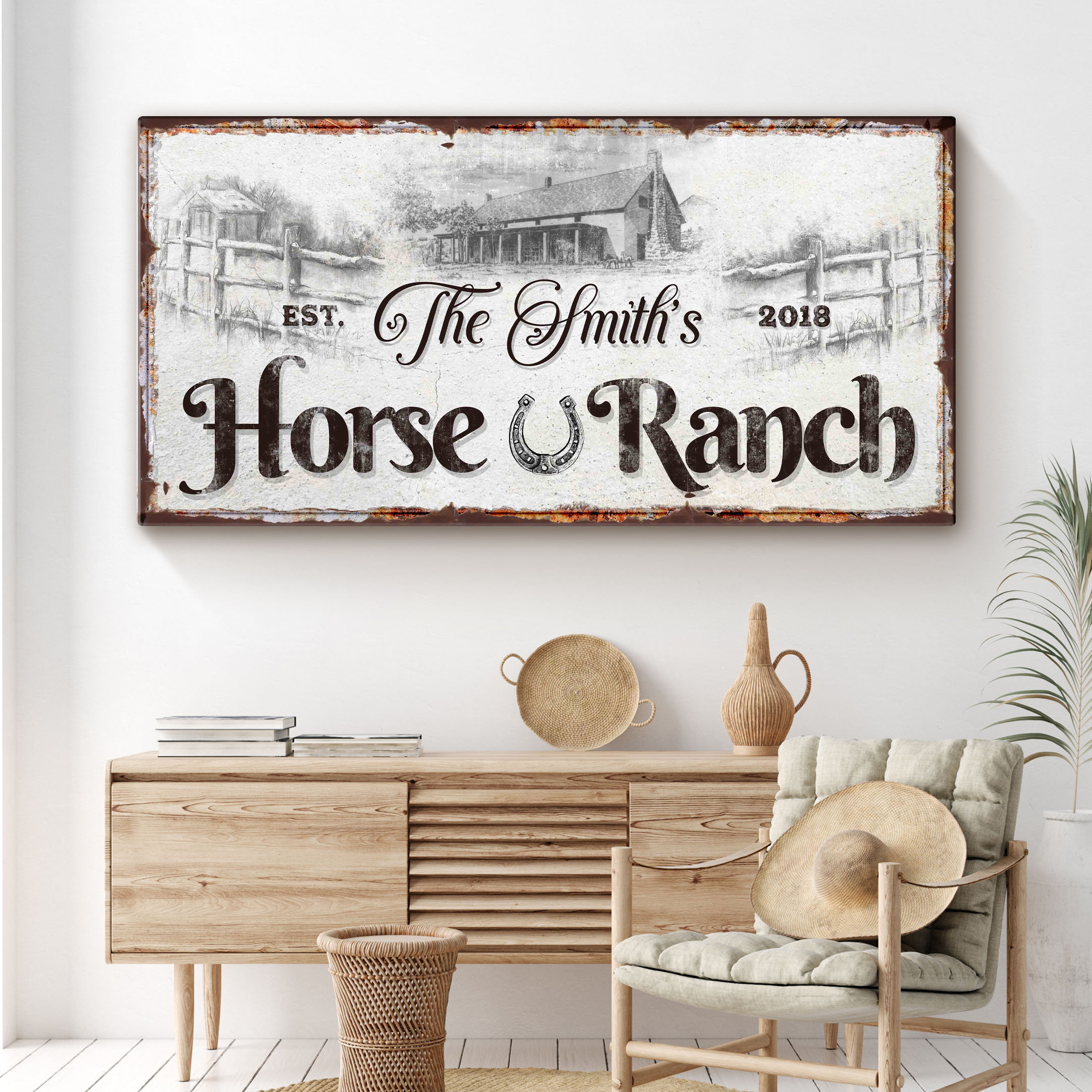 Horse Ranch Sign on sale at MyriadMart