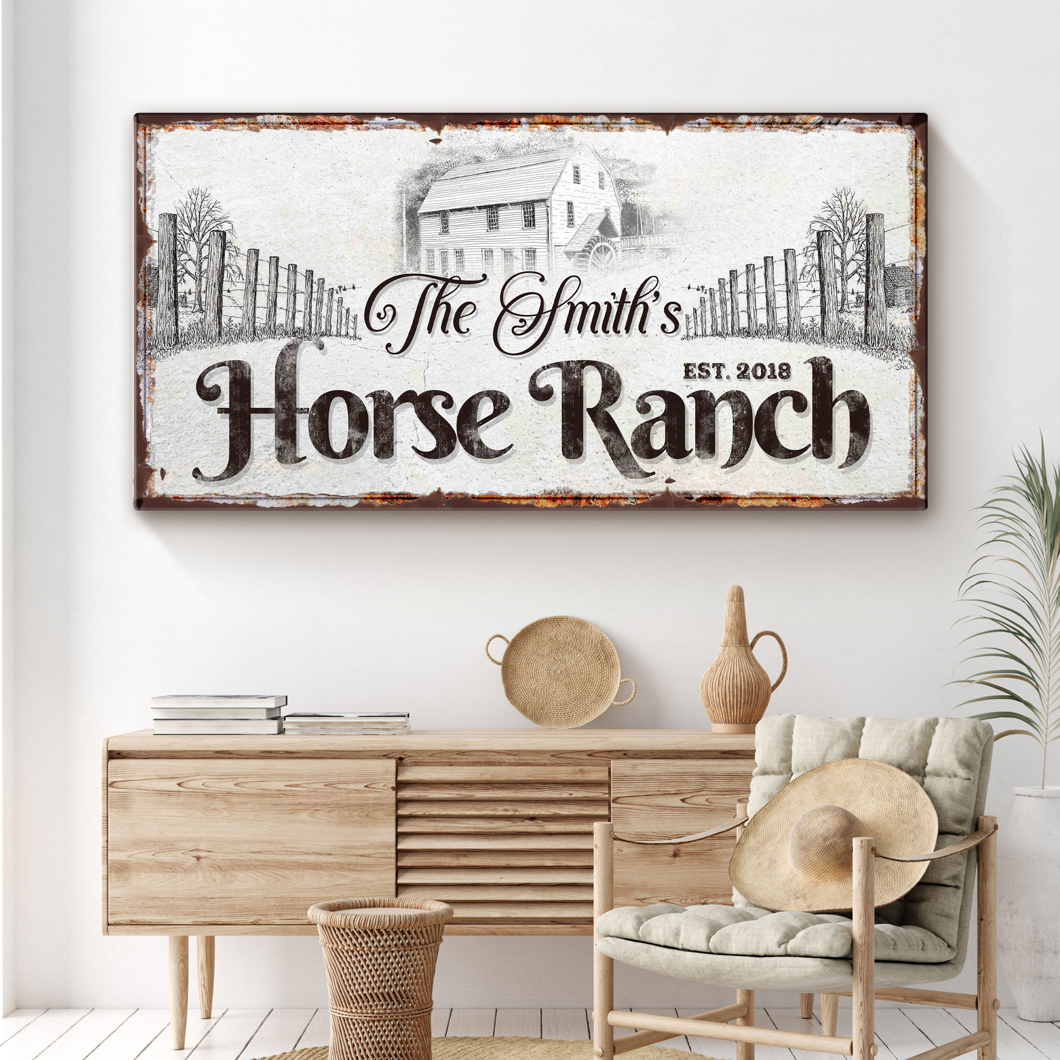Horse Ranch Sign on sale at MyriadMart