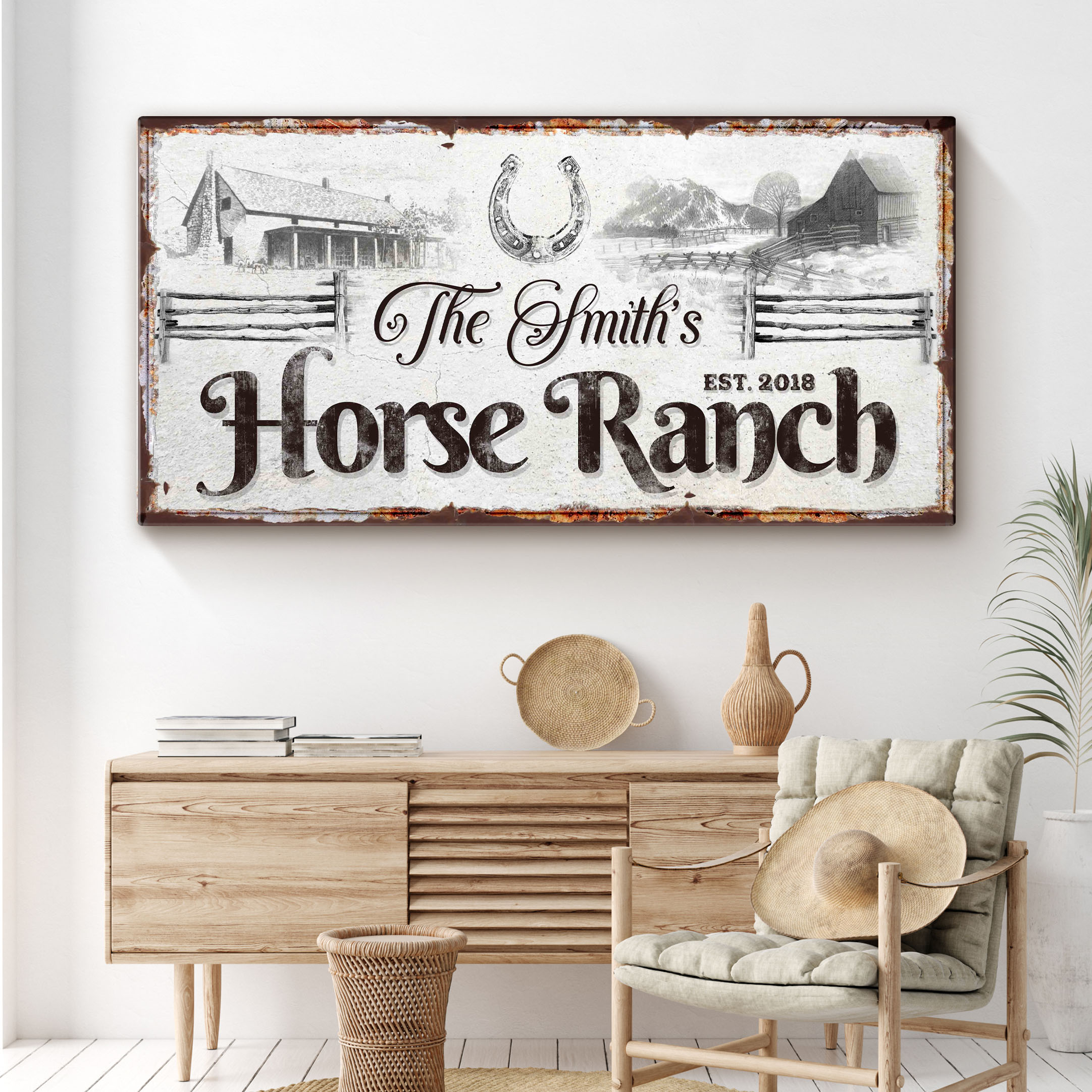 Horse Ranch Sign on sale at MyriadMart
